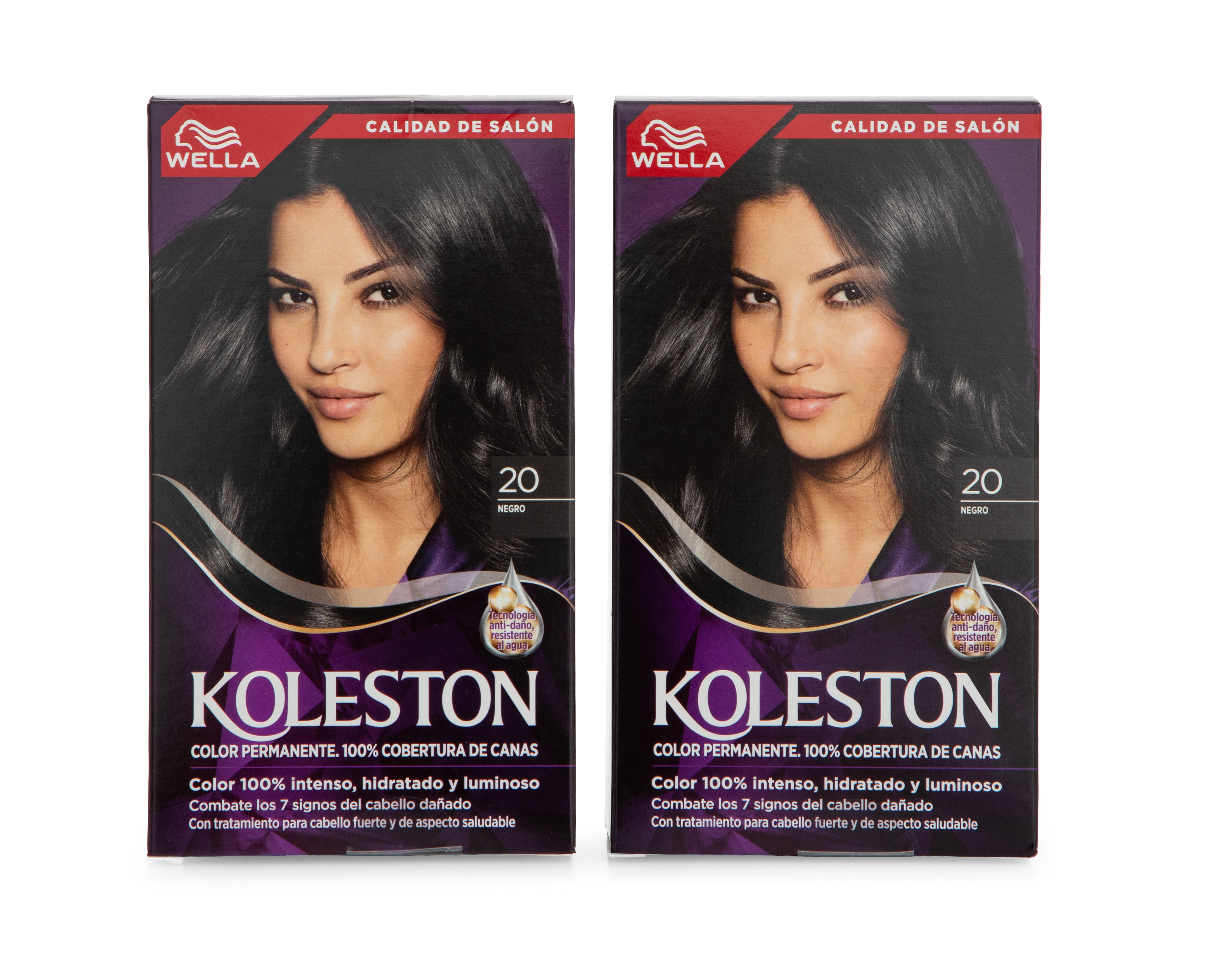 Foto 2 pulgar | Foto 1 | Tinte para Cabello Koleston 20 Negro 2 piezas