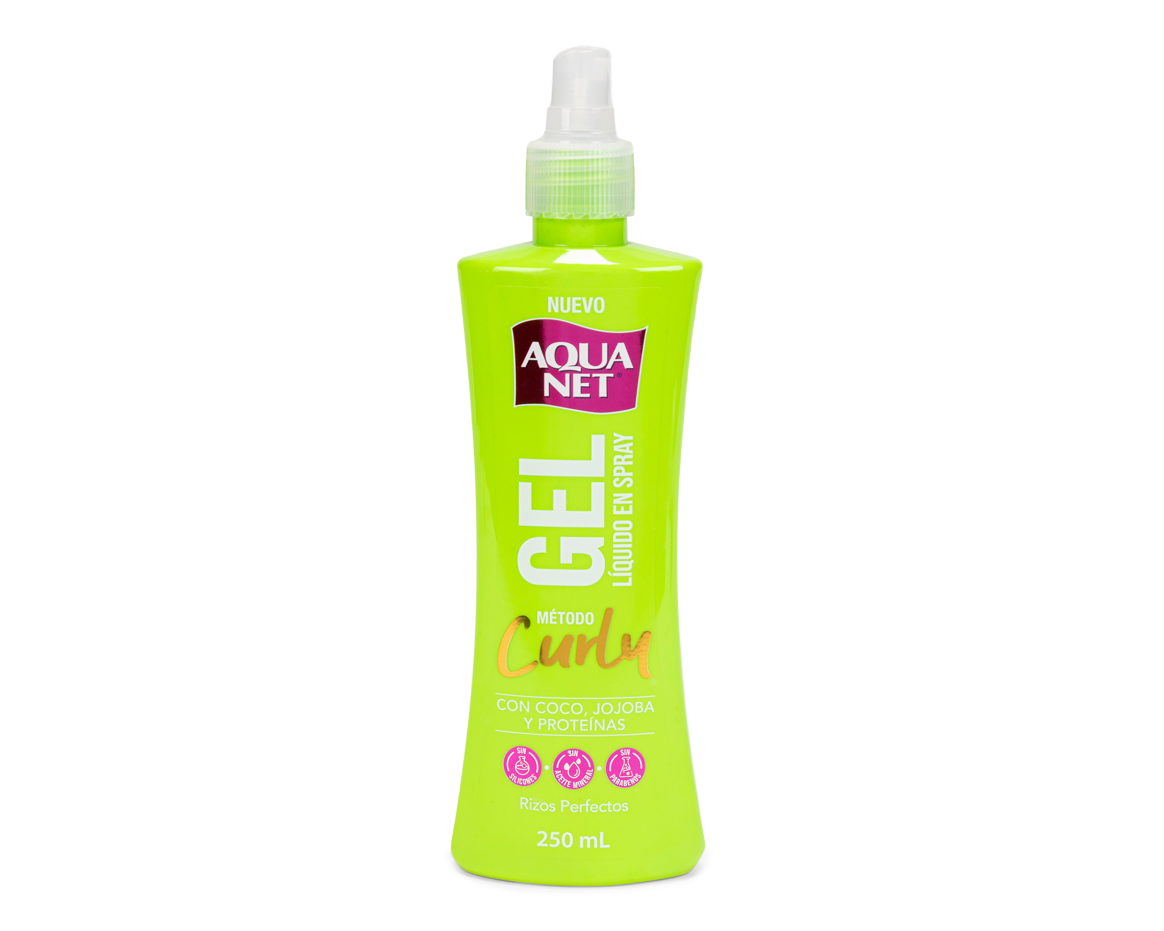 Gel Líquido en Spray para Peinar Aqua Net Método Curly con Proteínas 250 ml