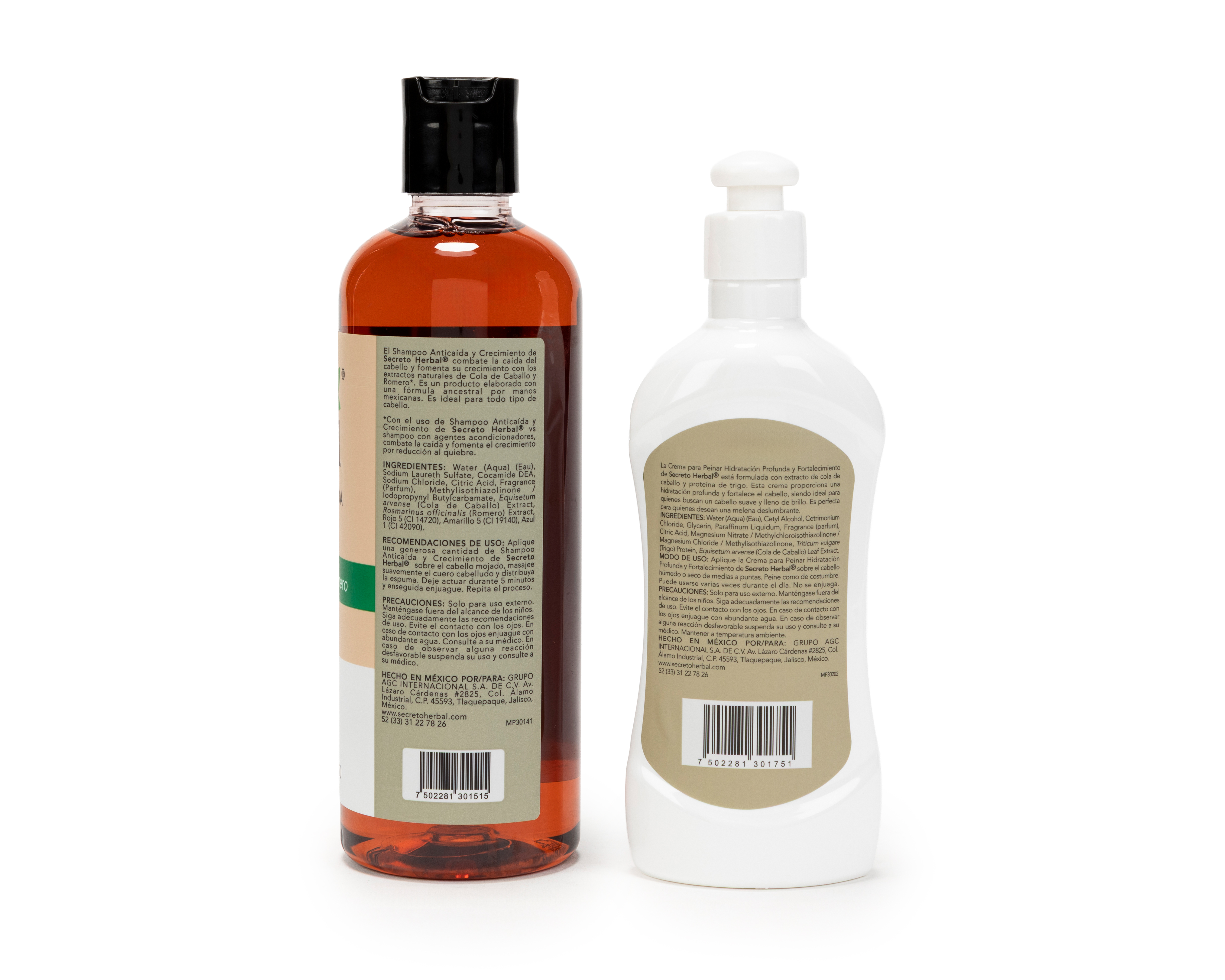 Foto 2 | Foto 2 | Shampoo y Crema para Peinar Secreto Herbal Cola de Caballo 2 Piezas