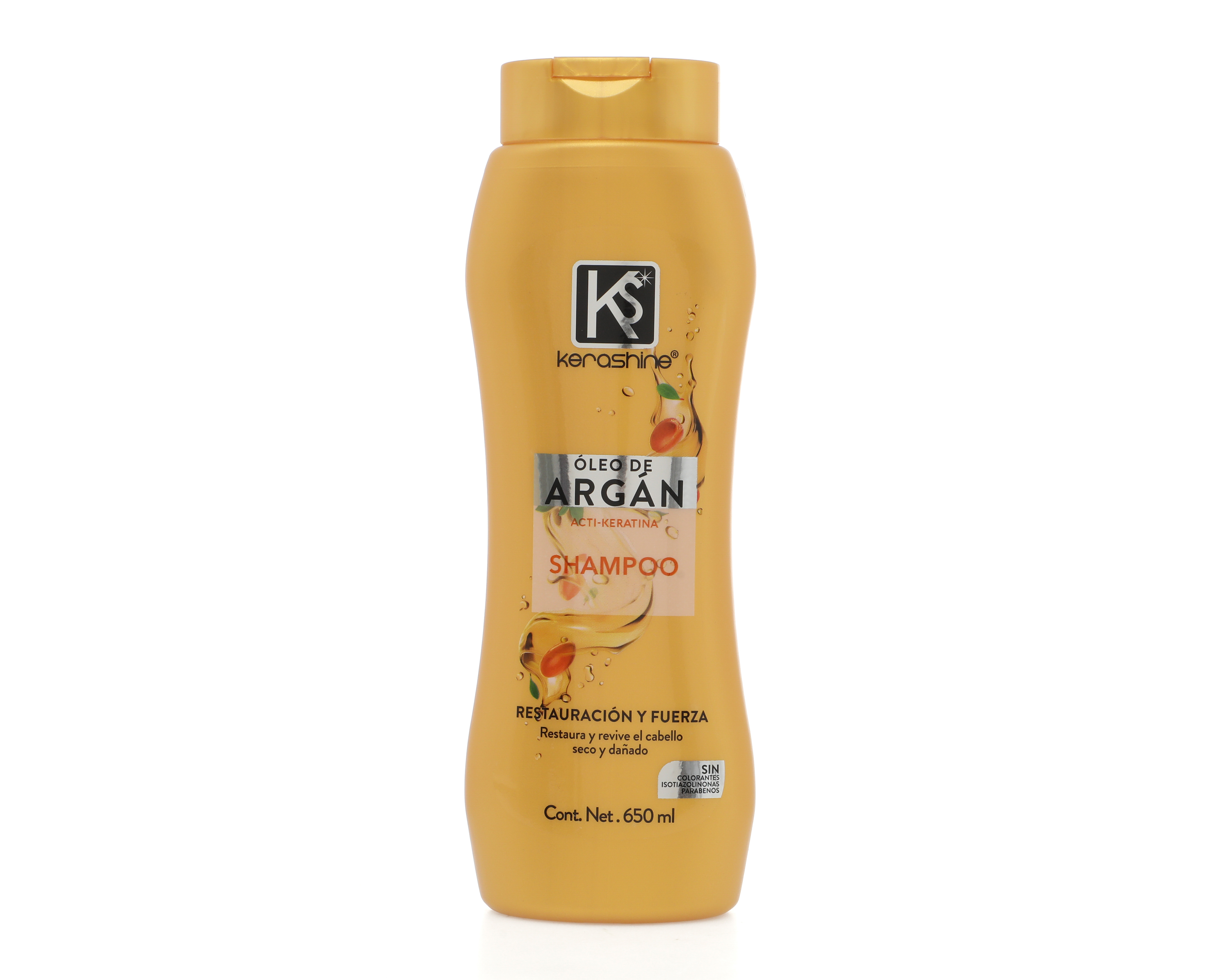Shampoo Kerashine Restauración y Fuerza 650 ml