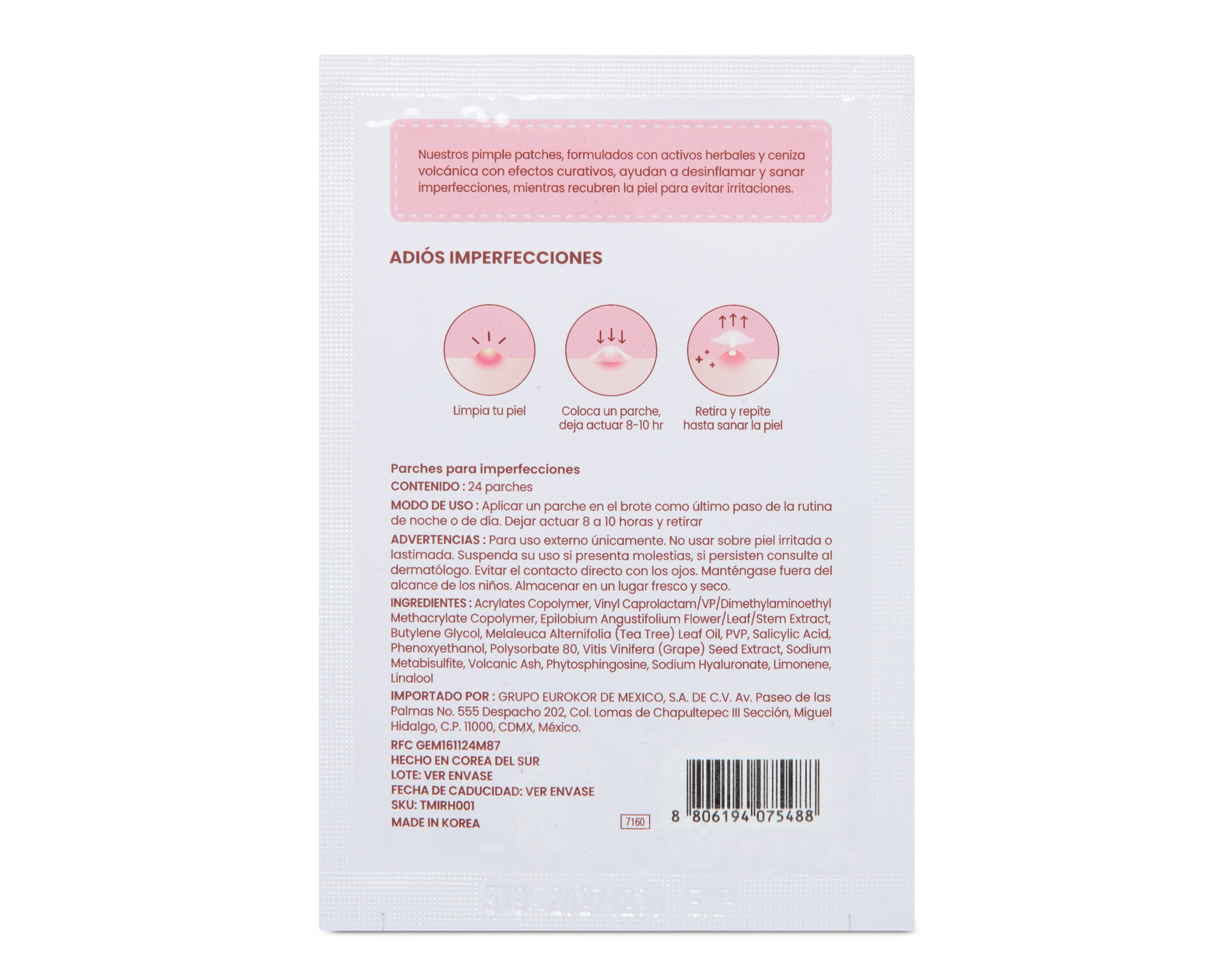 Foto 2 | Foto 2 | Parches para Acné Tony Moly con Activos Herbales y Ceniza Volcánica