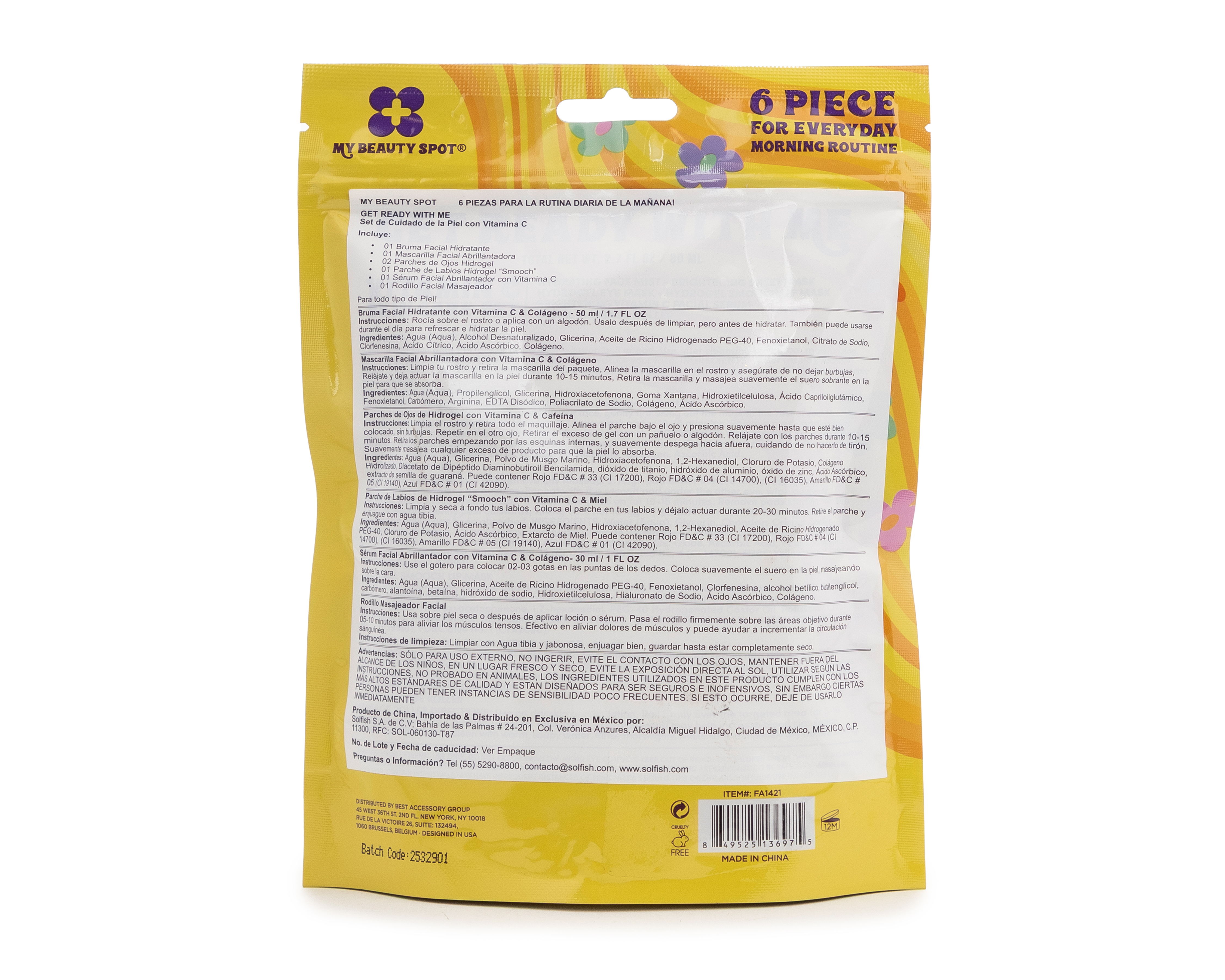 Foto 2 | Foto 2 | Set de Cuidado Facial Vitamina C My Beauty Spot 6 Piezas