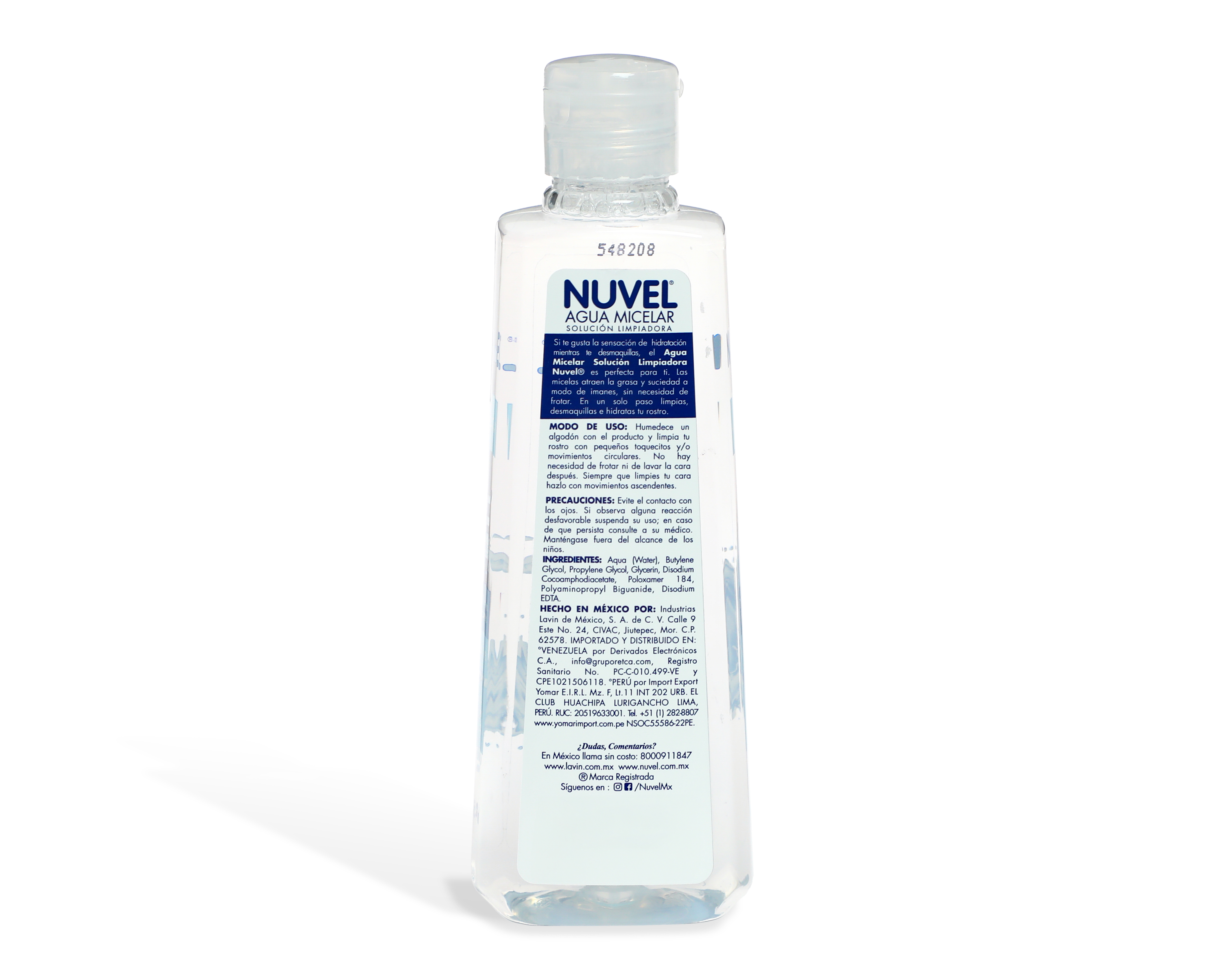 Foto 2 | Foto 2 | Agua Micelar para Rostro y Ojos Nuvel 235 ml