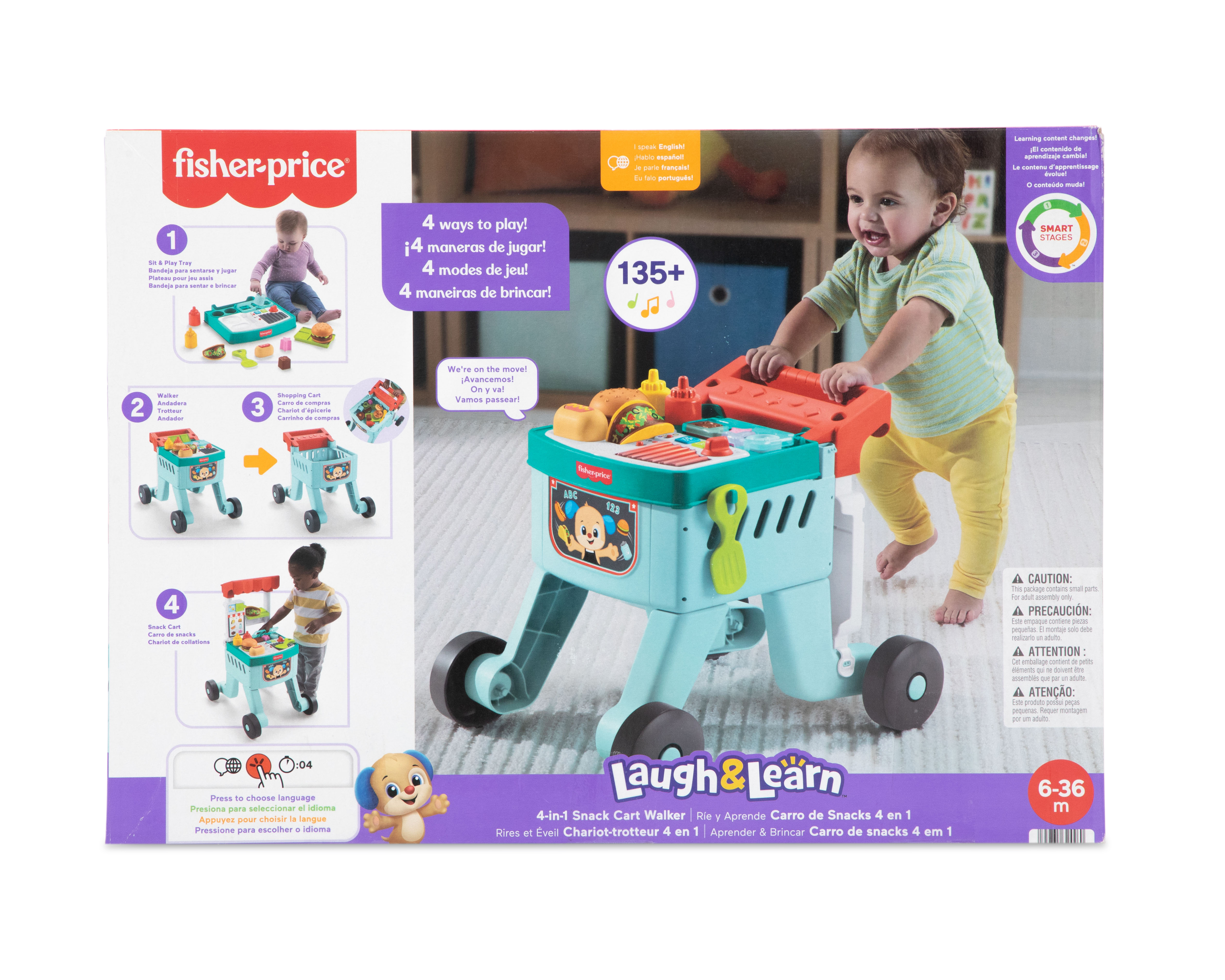 Foto 4 | Foto 4 | Carro de Snacks 4 en 1 Ríe & Aprende Fisher-Price