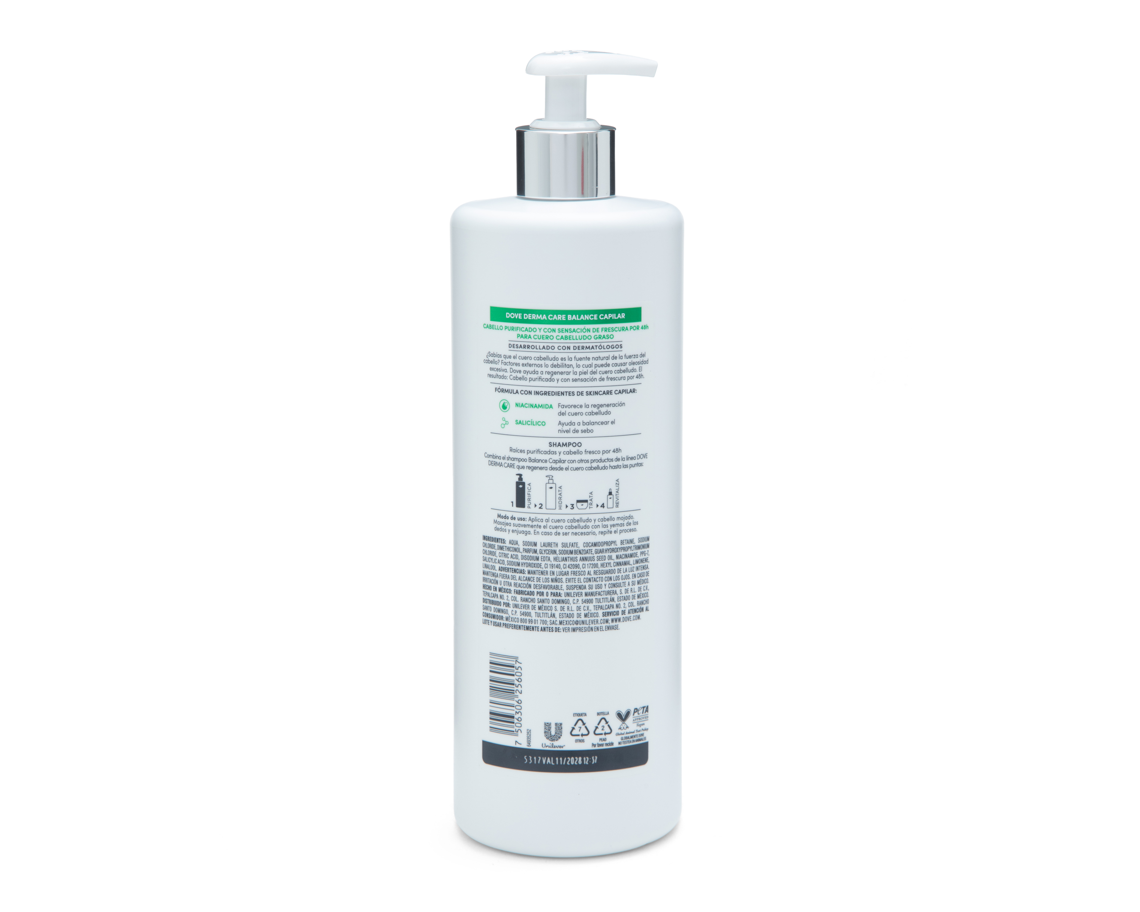 Foto 2 | Foto 2 | Shampoo Dove Derma Care con Nicinamida Pura y Salicílico Complex 675 ml