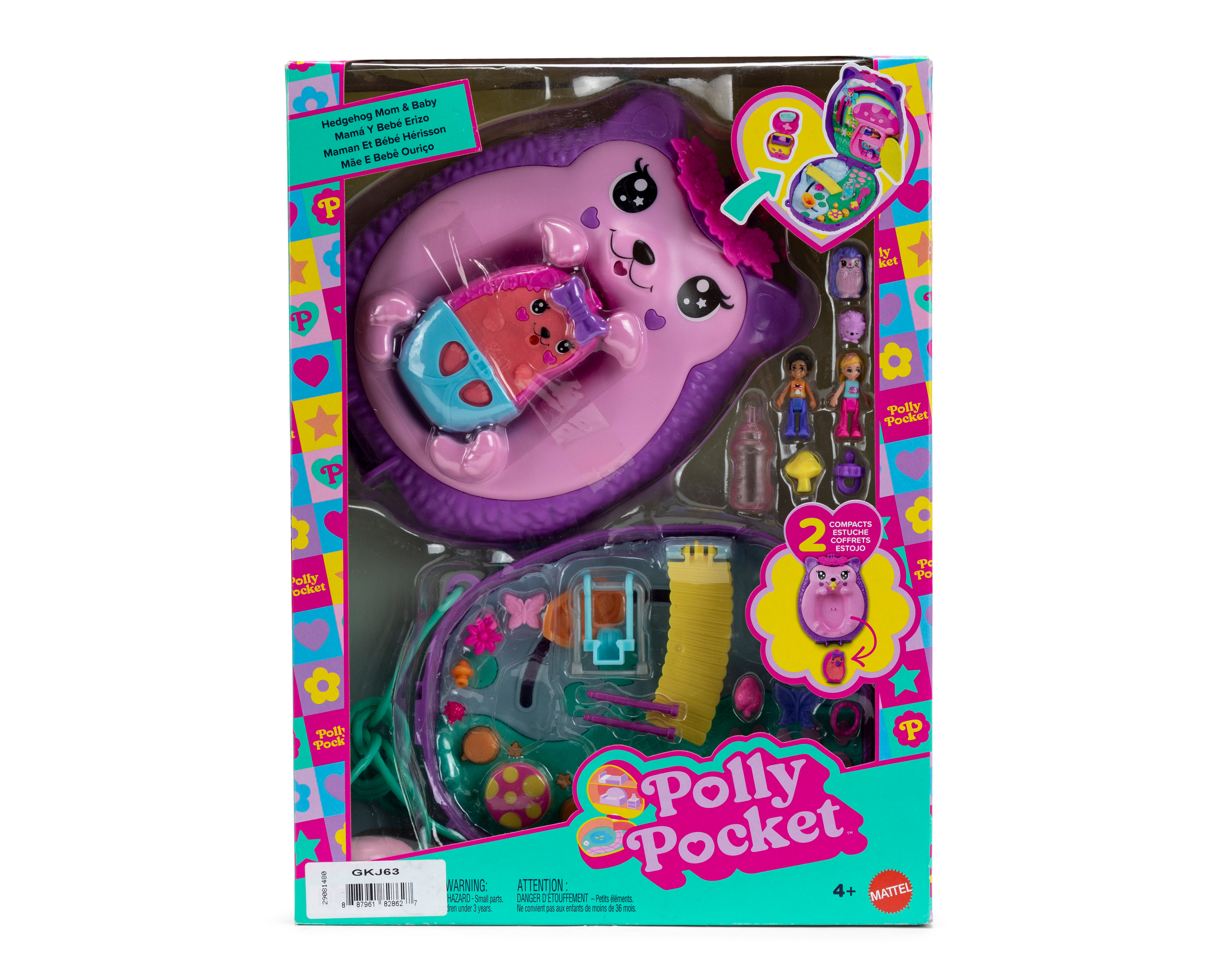 Foto 5 pulgar | Foto 4 | Mamá y Bebé Erizo Polly Pocket con Accesorios