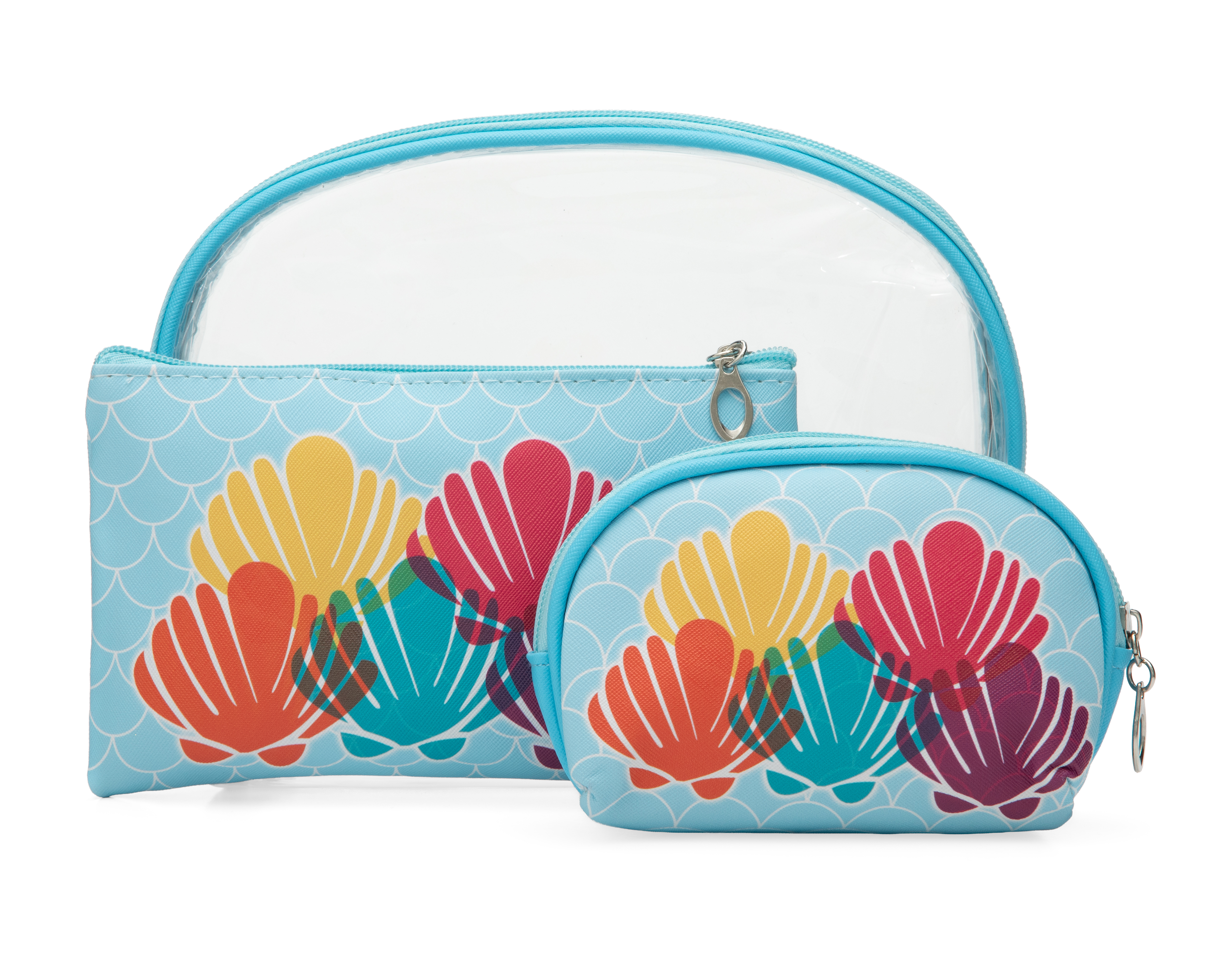 Foto 3 pulgar | Foto 2 | Set de Cosmetiqueras Azules Thinner 3 Piezas