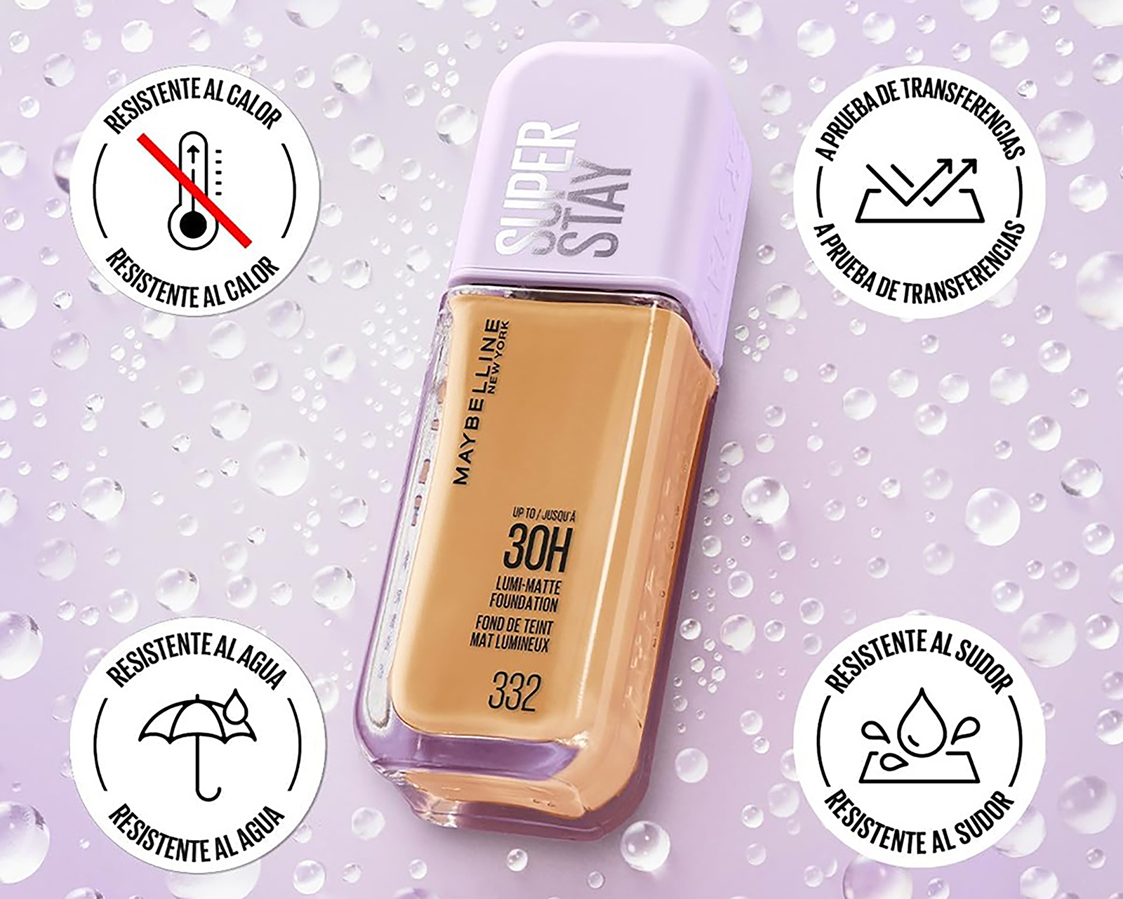 Foto 5 pulgar | Foto 4 | Base de Maquillaje Maybelline Super Stay Lumi Matte 140 40 ml