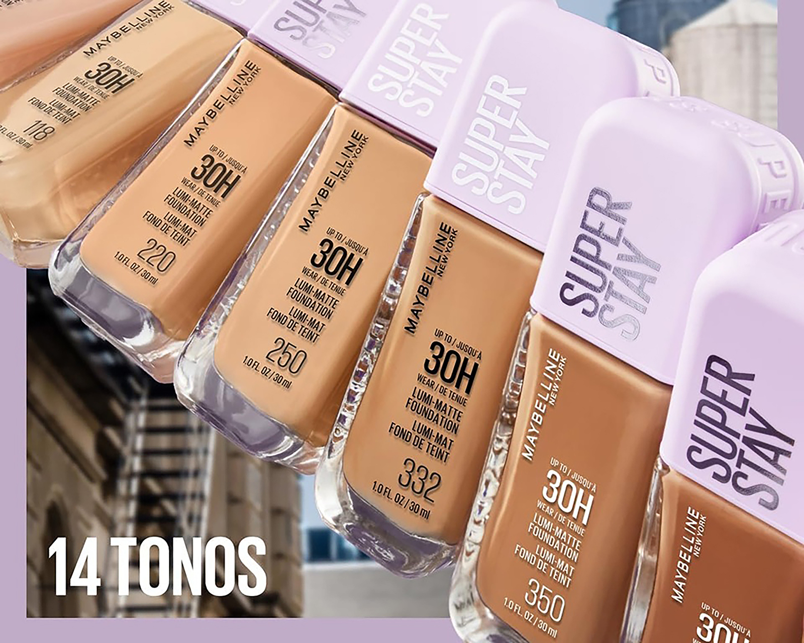 Foto 6 pulgar | Foto 5 | Base de Maquillaje Maybelline Super Stay Lumi Matte 140 40 ml