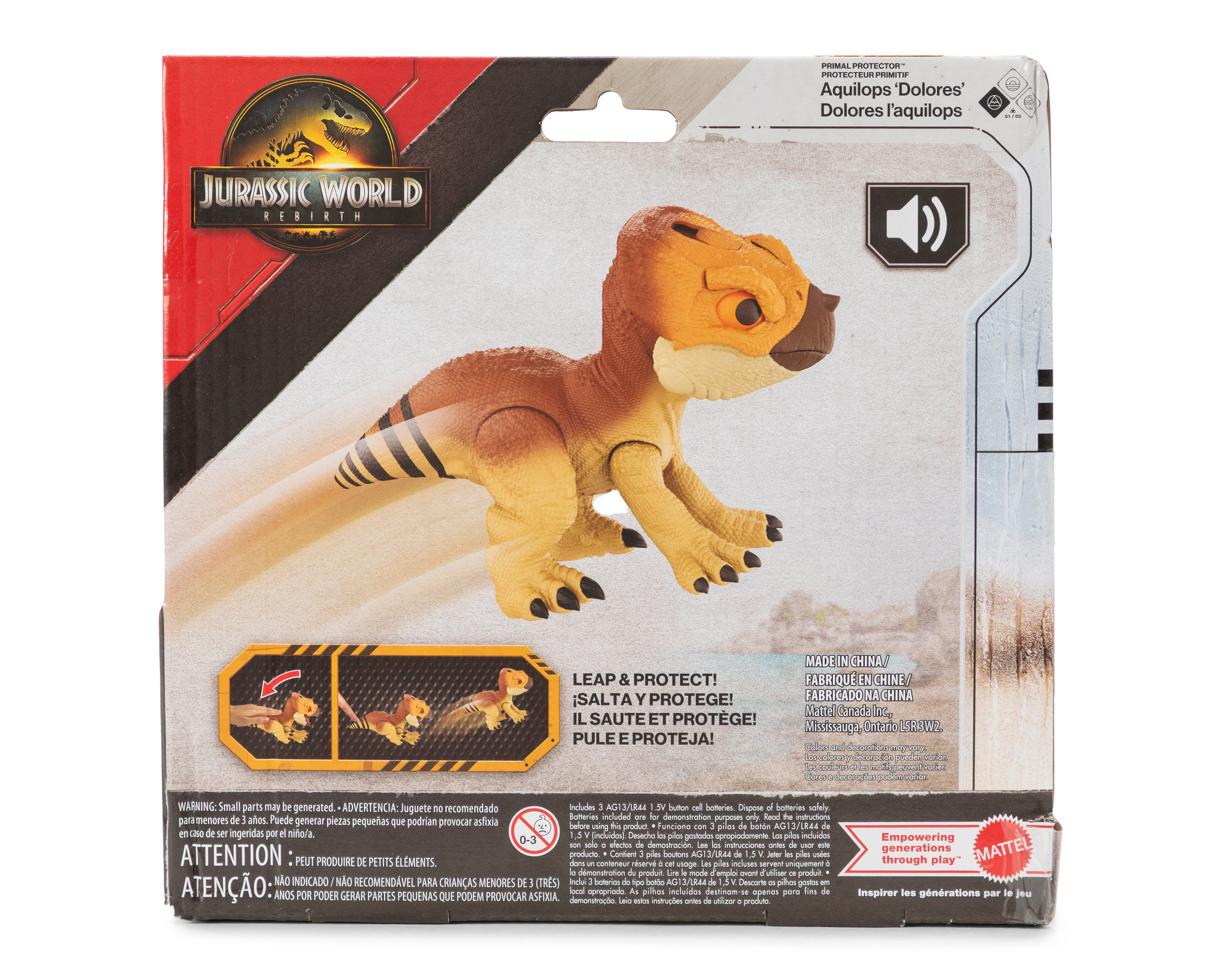 Foto 4 | Foto 4 | Dinosaurio Interactivo Rebirth Jurassic World Aquilops Dolores