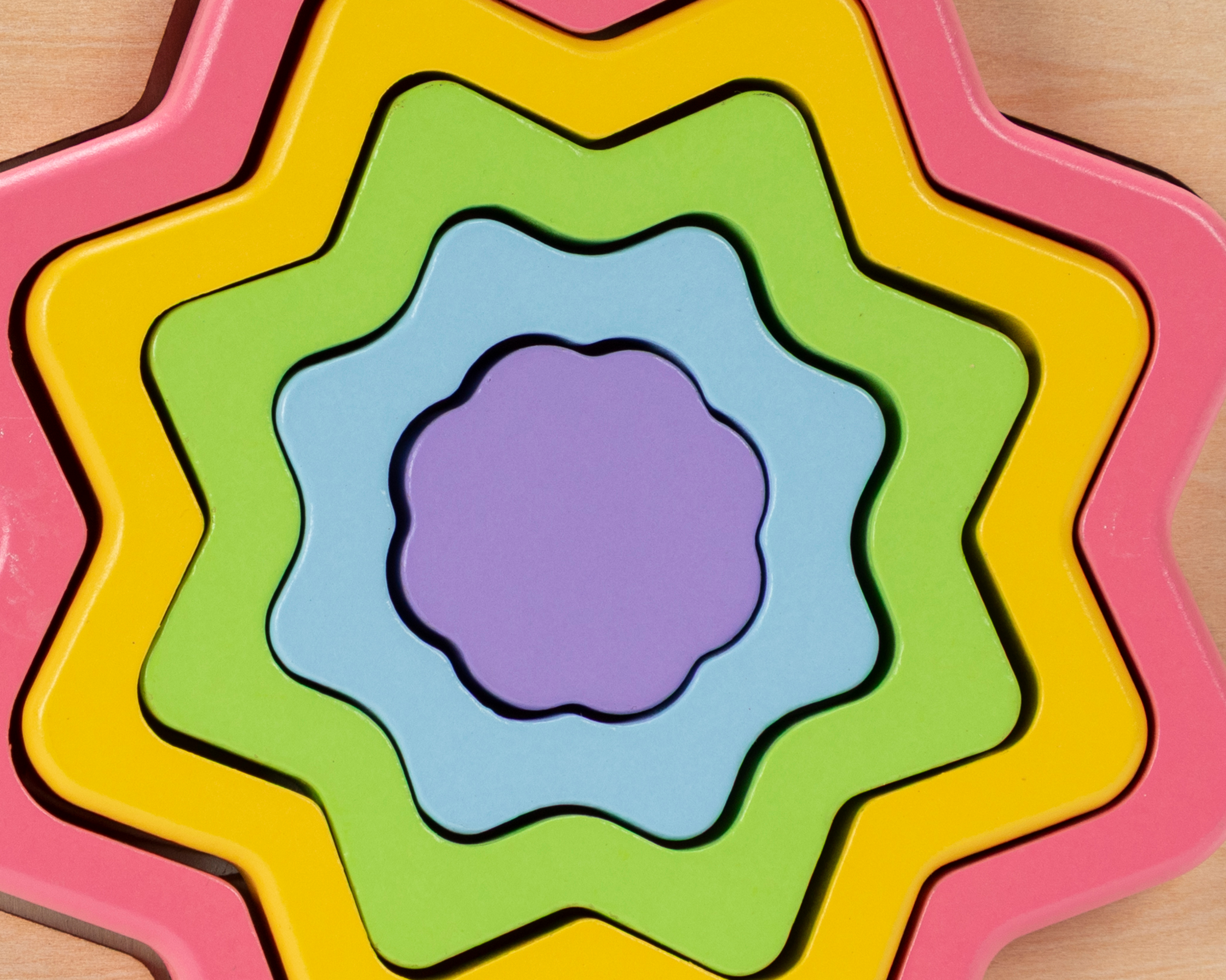 Foto 4 pulgar | Foto 3 | Mini Rompecabezas de Madera Arcoíris Fisher-Price