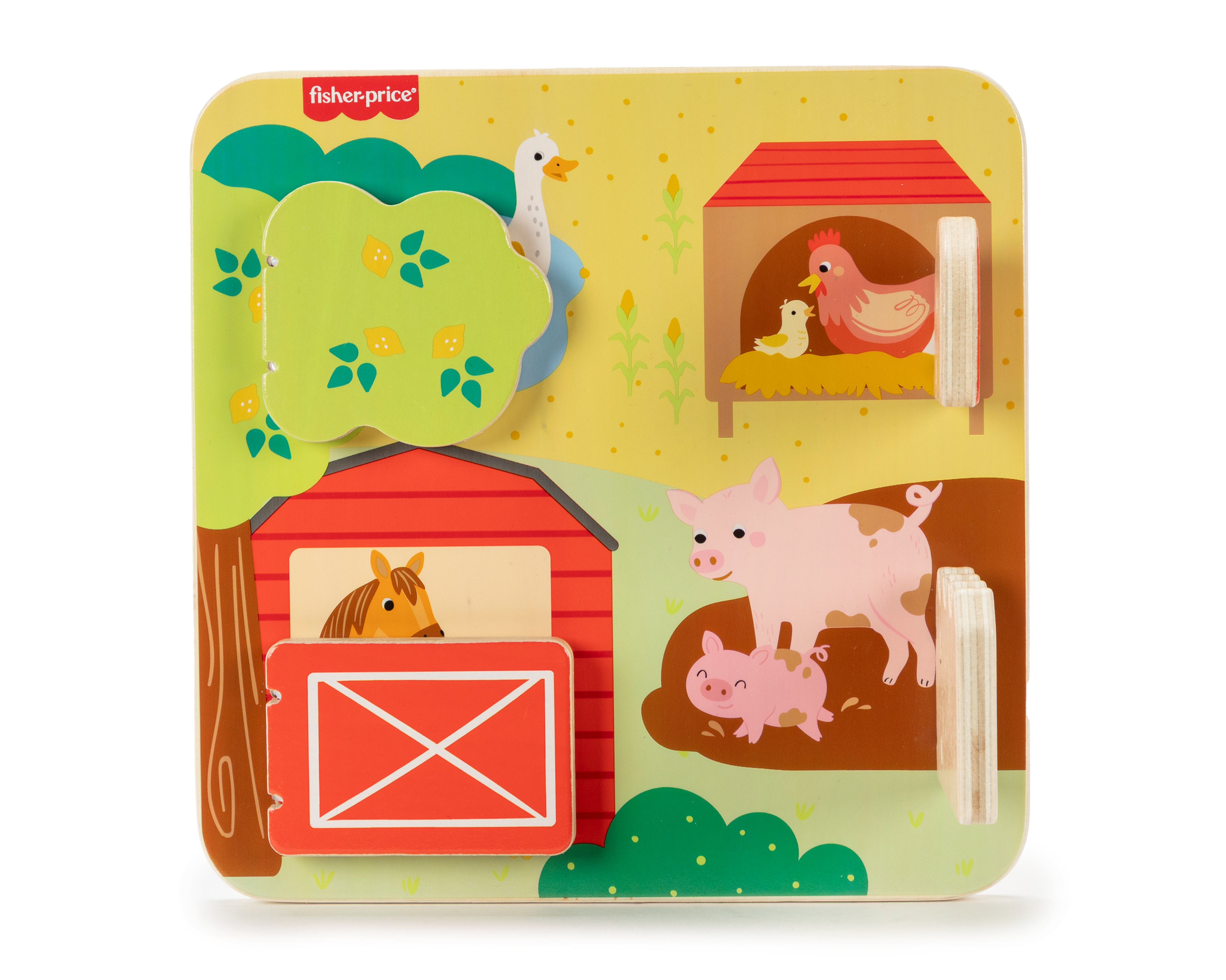 Tablero de Madera de Animales de Granja Fisher-Price