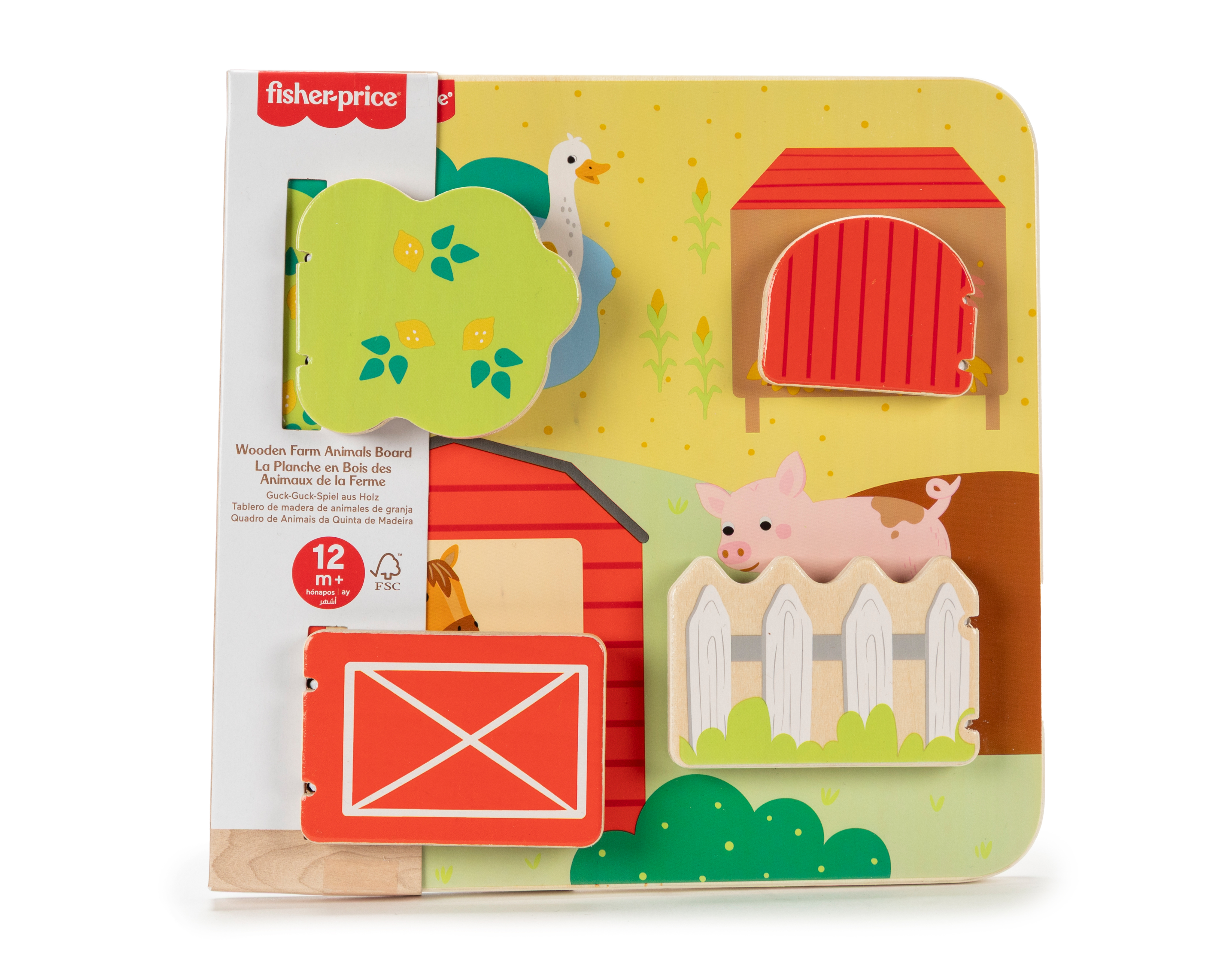 Foto 3 | Foto 3 | Tablero de Madera de Animales de Granja Fisher-Price