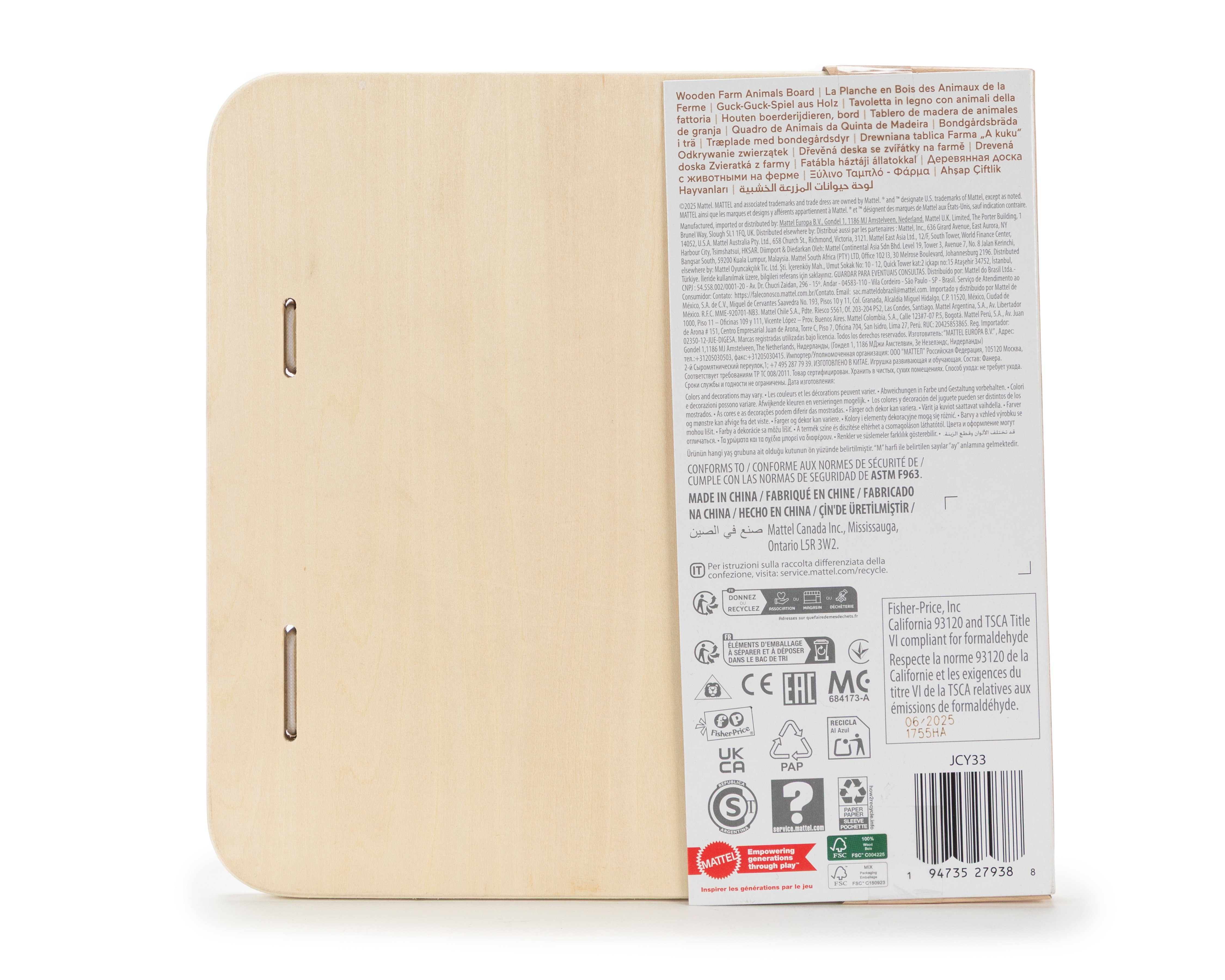 Foto 5 pulgar | Foto 4 | Tablero de Madera de Animales de Granja Fisher-Price