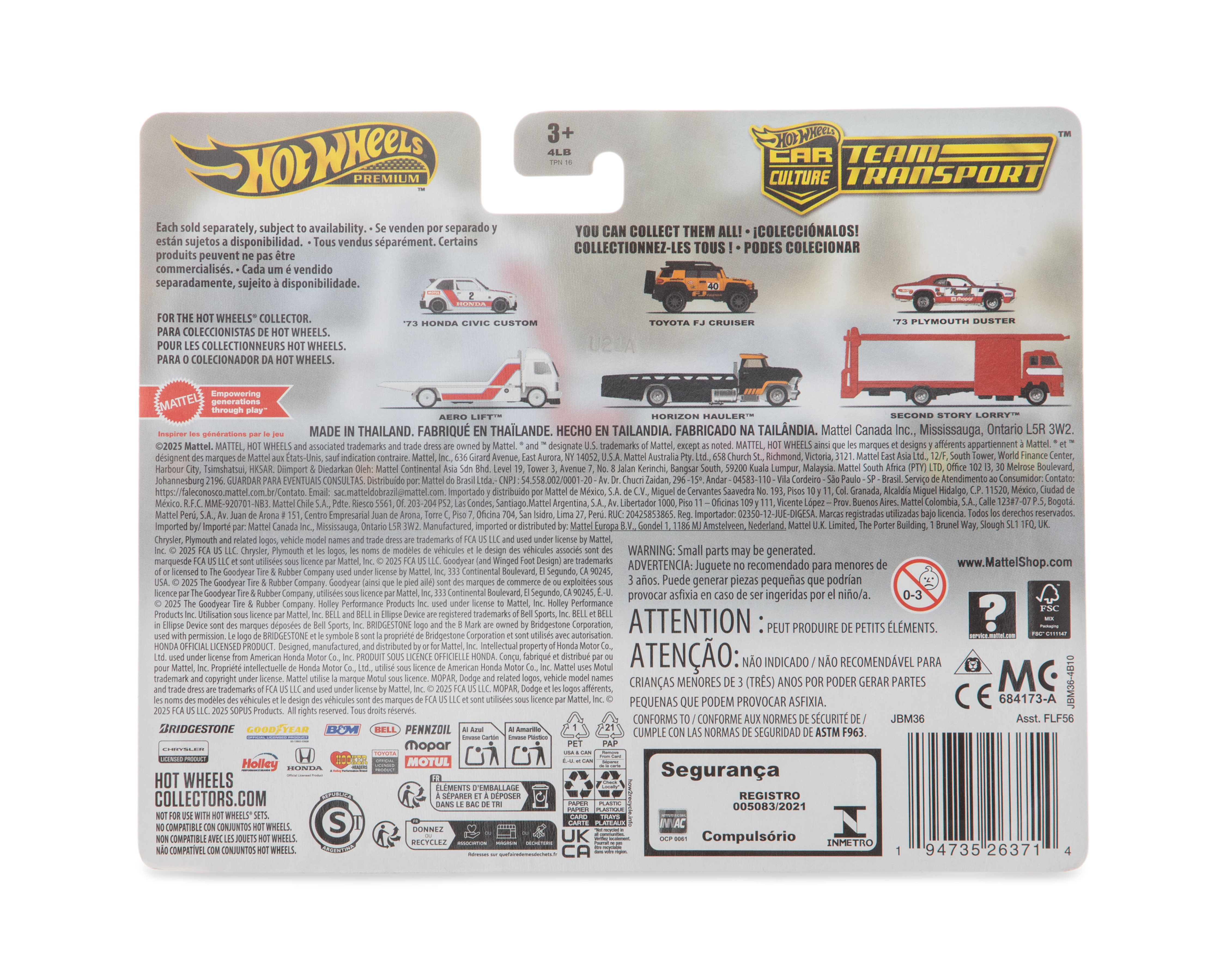 Foto 3 pulgar | Foto 2 | Vehículo Autotransportador Hot Wheels Collector Honda Civic 73