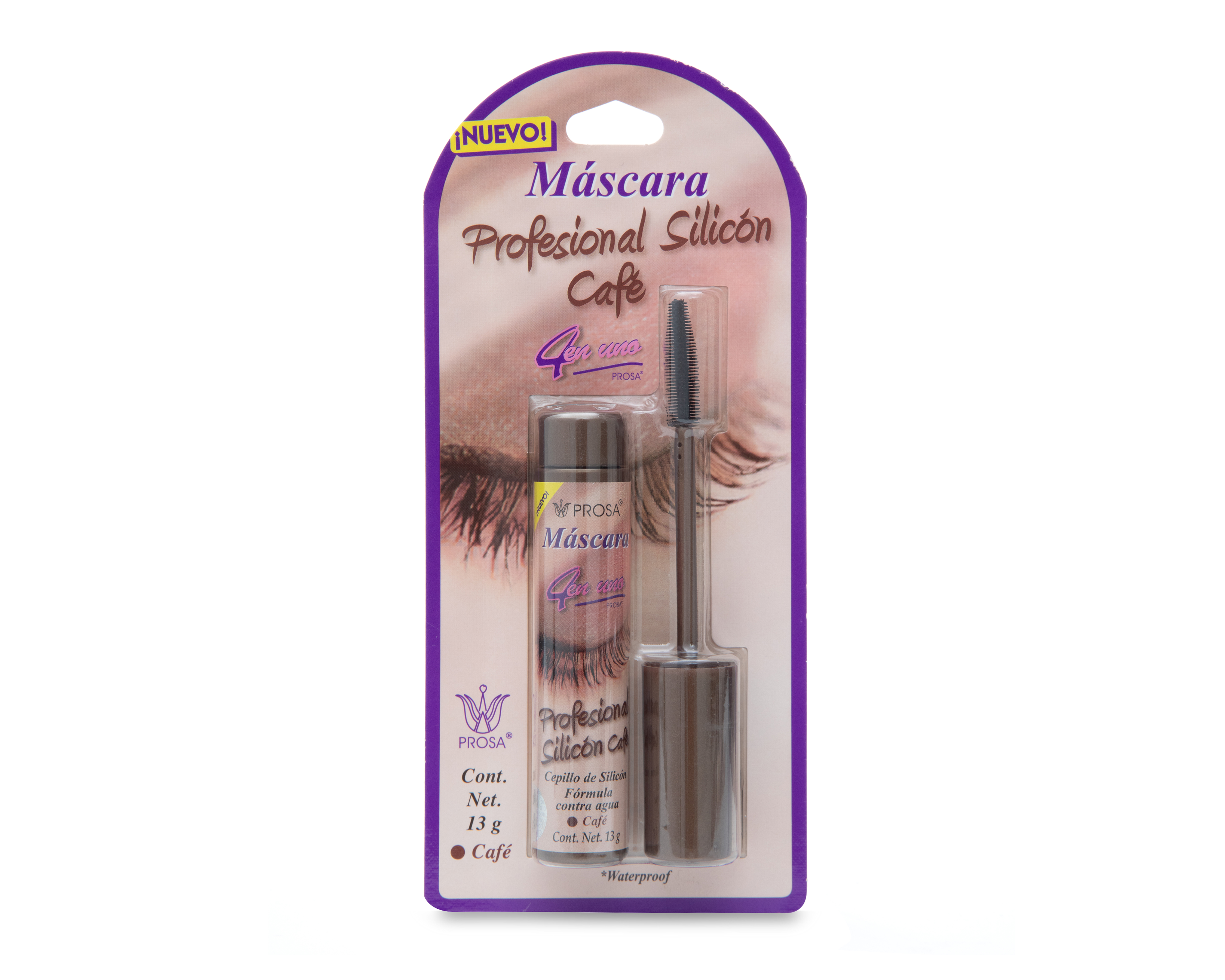 Foto 2 pulgar | Foto 1 | Máscara para Pestañas Prosa Profesional Silicón Café 13 g