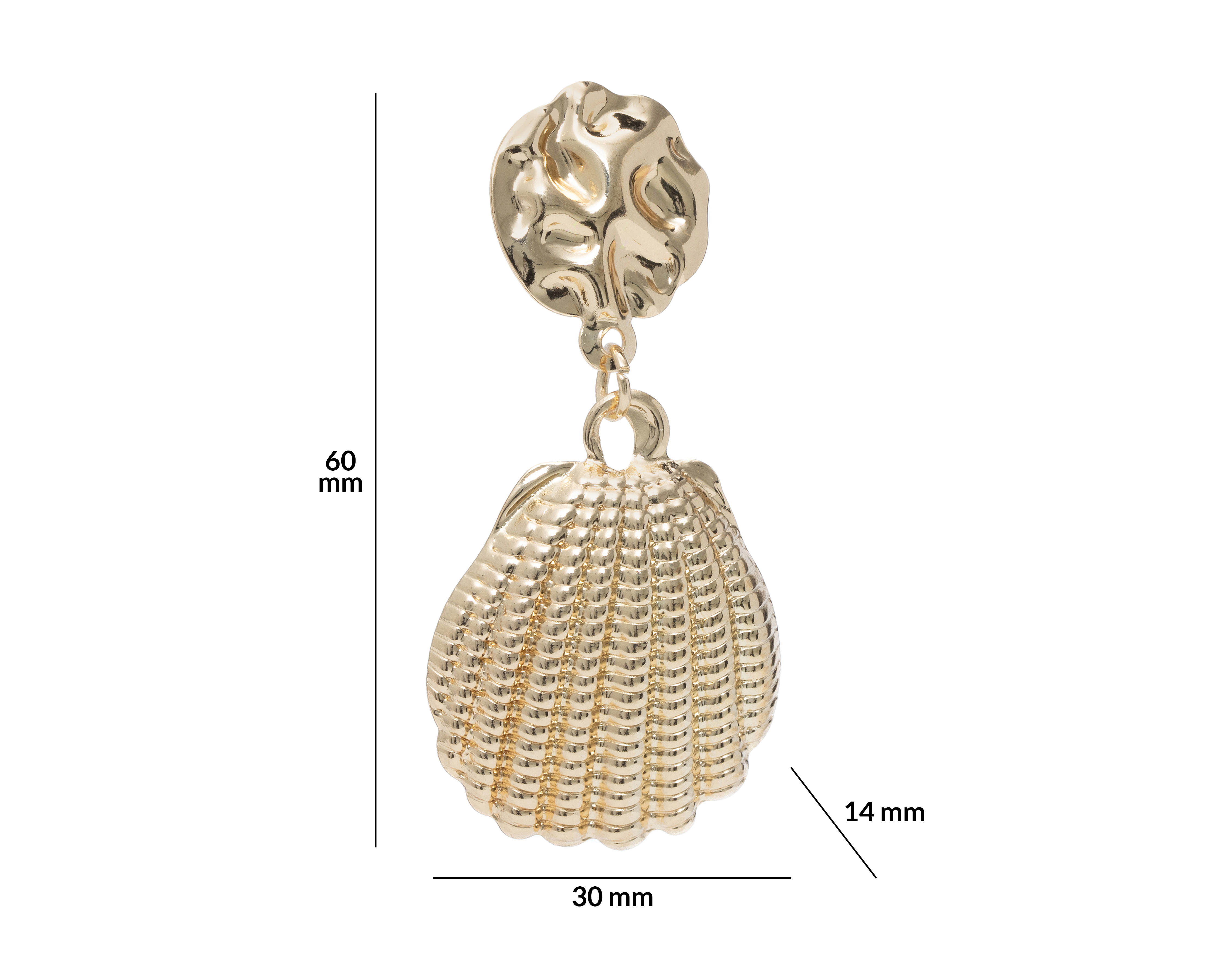 Foto 6 | Foto 6 | Aretes de Conchas de Hilo Metálico Thinner