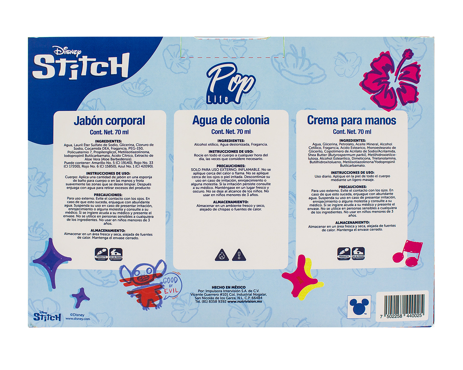 Foto 4 | Foto 4 | Set de Belleza Stitch 3 Piezas