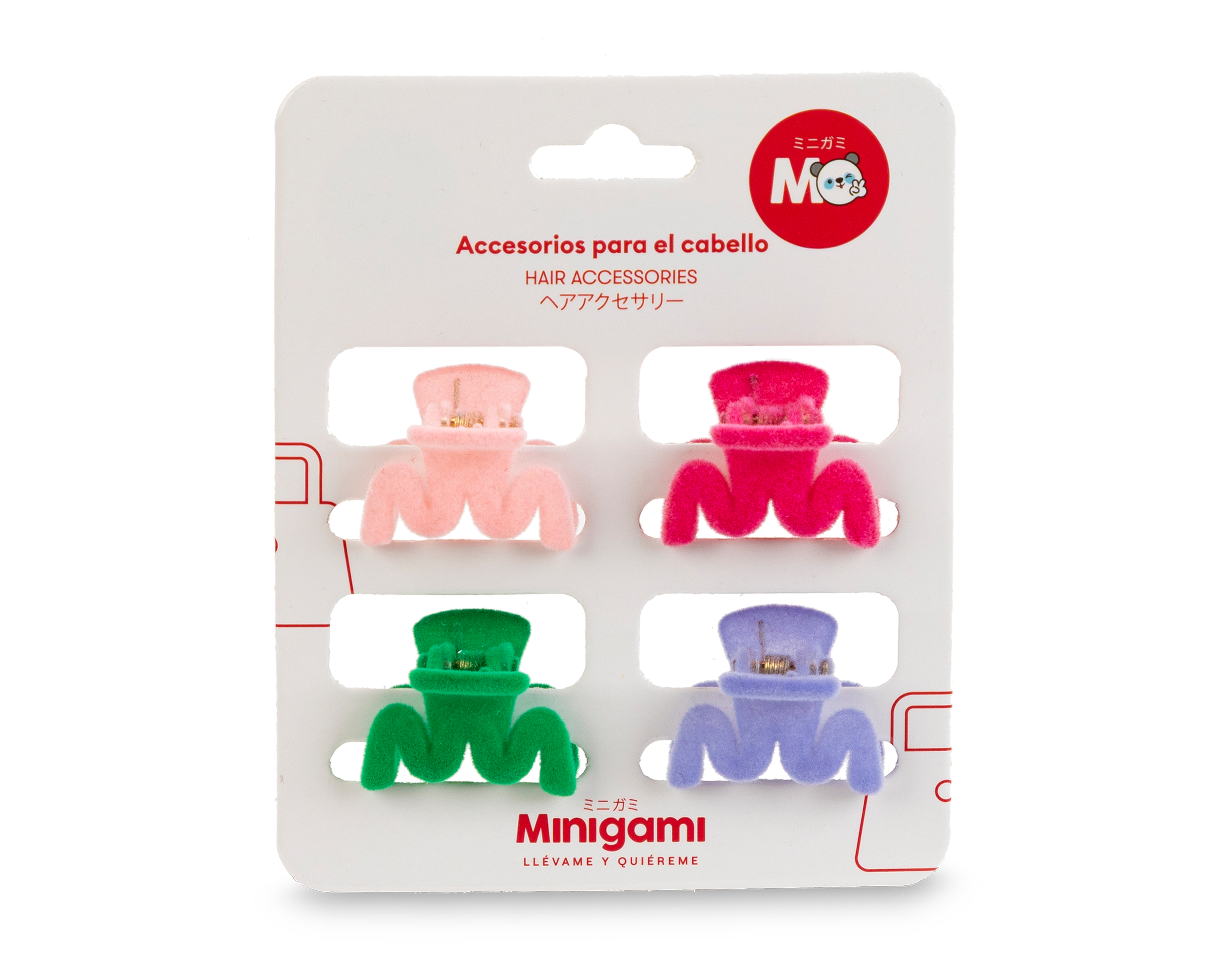 Pinza para Cabello Minigami 4 Piezas