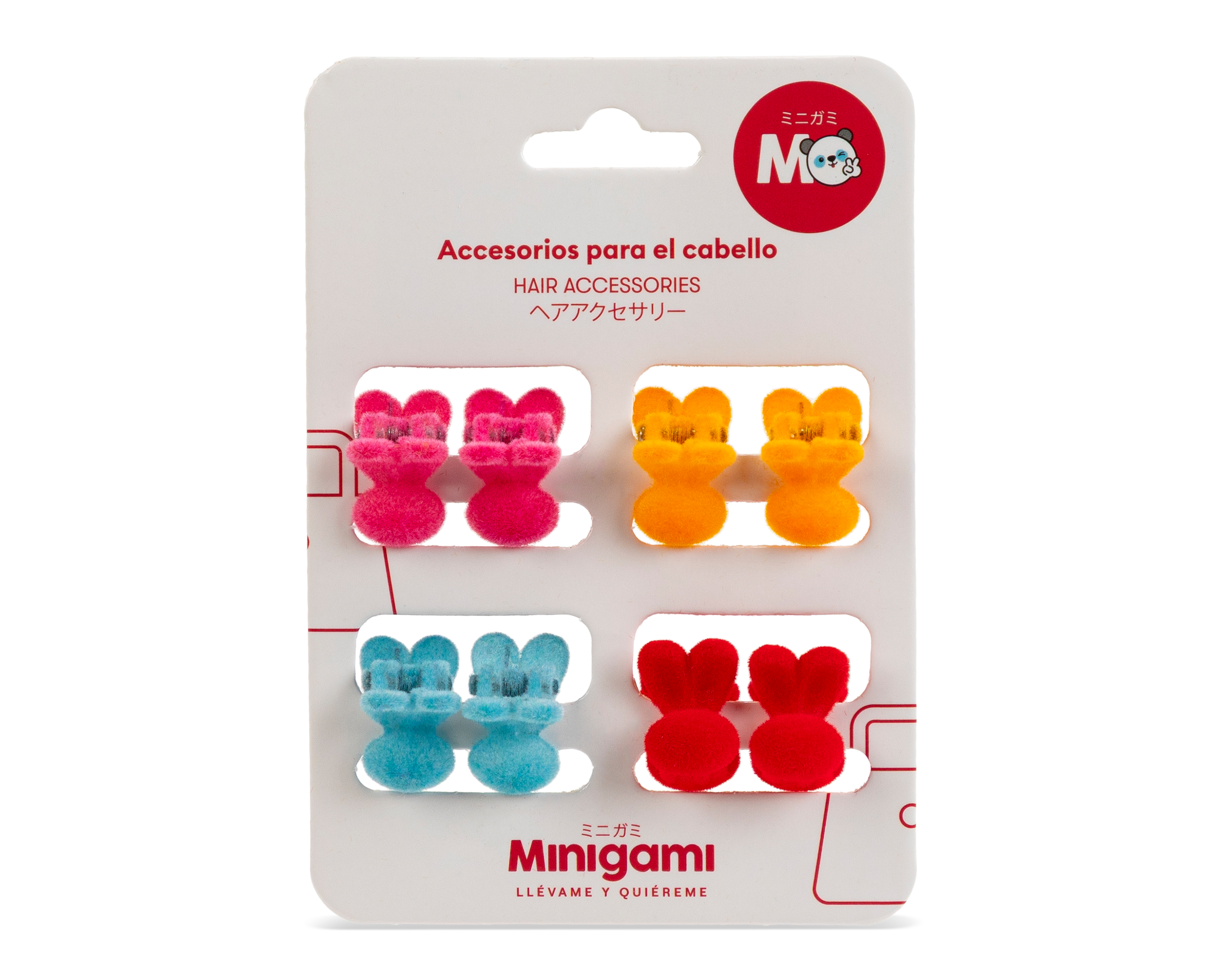 Pinza para Cabello Minigami 8 Piezas