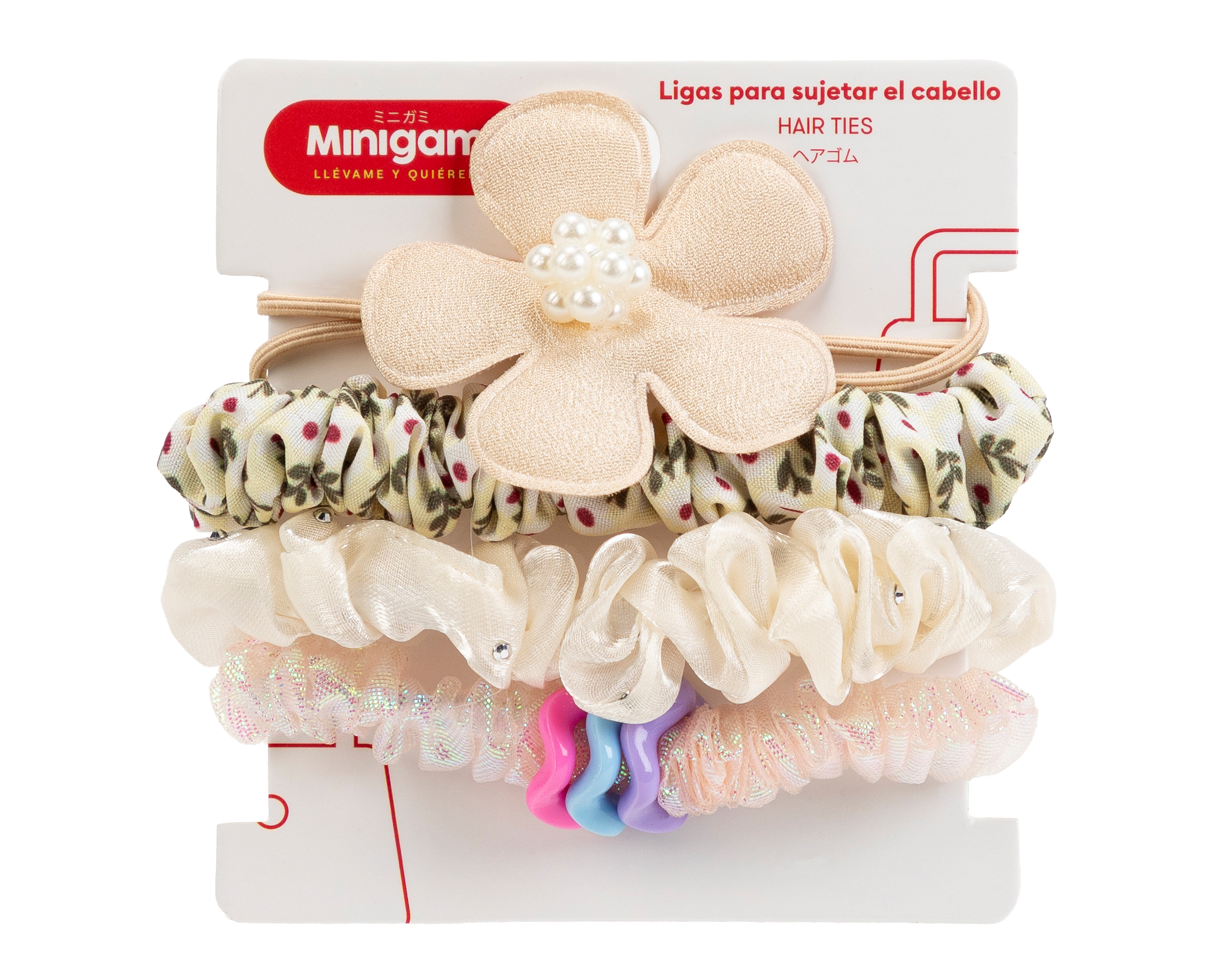 Ligas para Cabello Minigami 4 Piezas