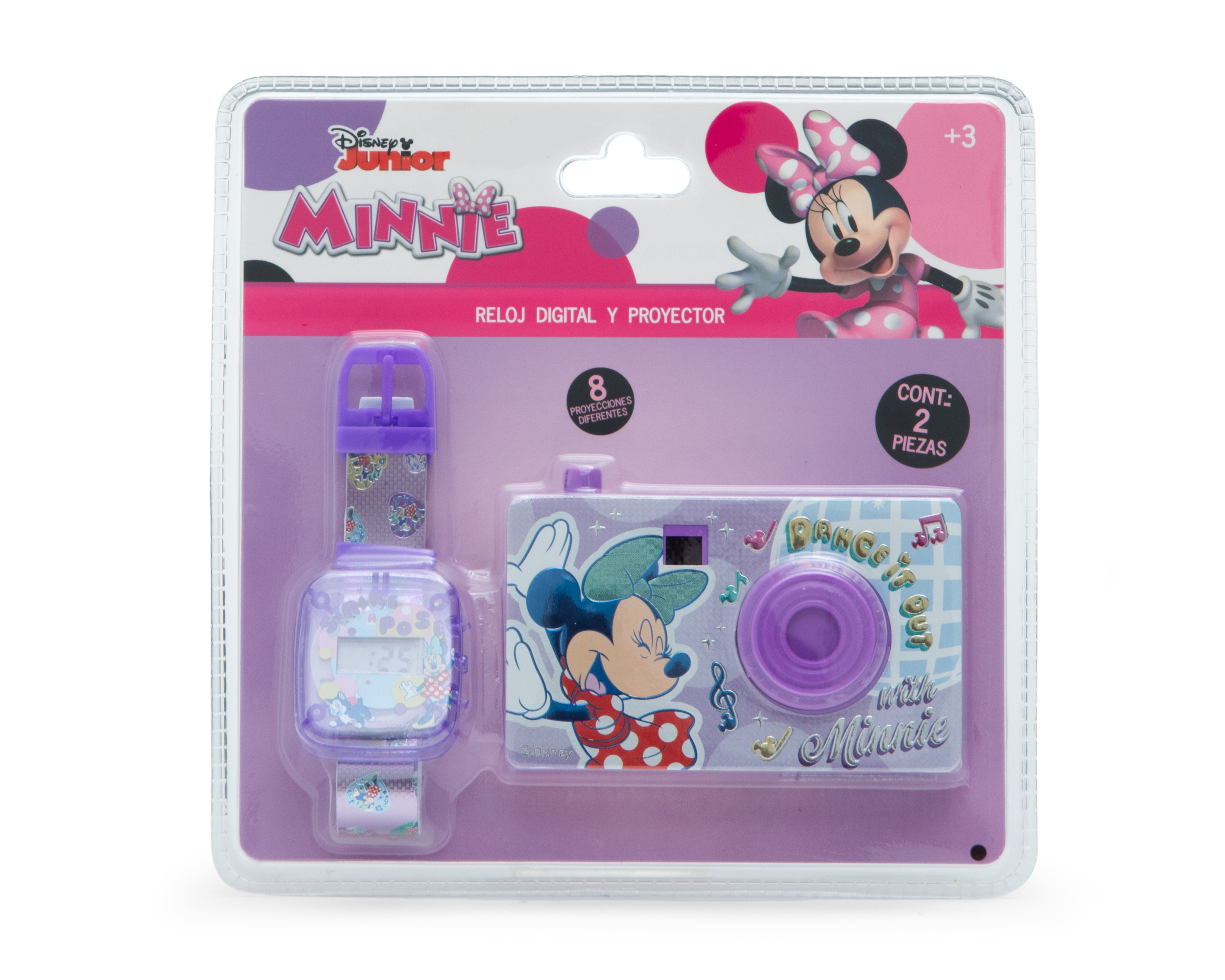 Foto 3 | Foto 3 | Reloj Digital y Proyector Disney Minnie Mouse
