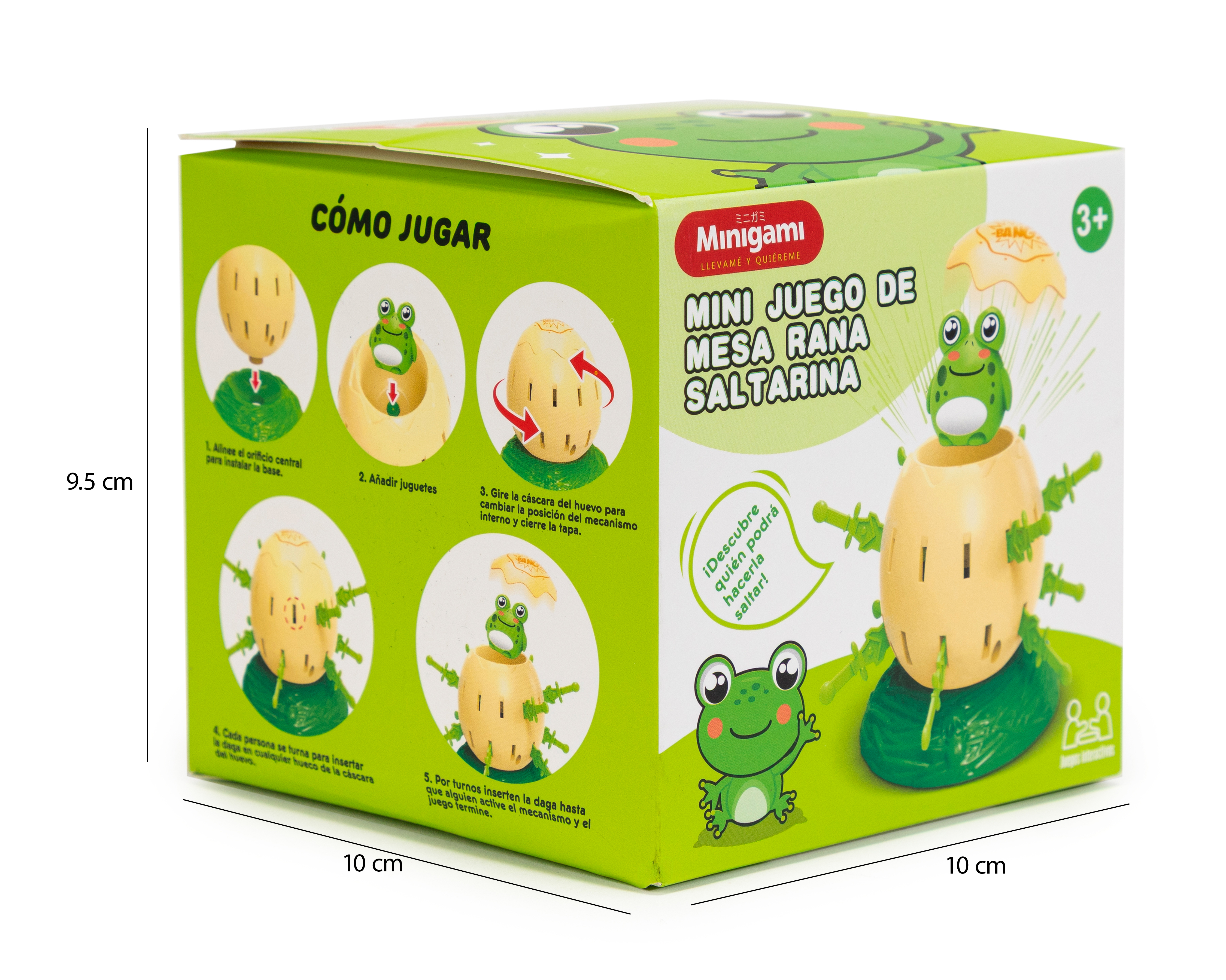 Foto 6 pulgar | Foto 5 | Mini Juego de Mesa Rana Saltarina Minigami