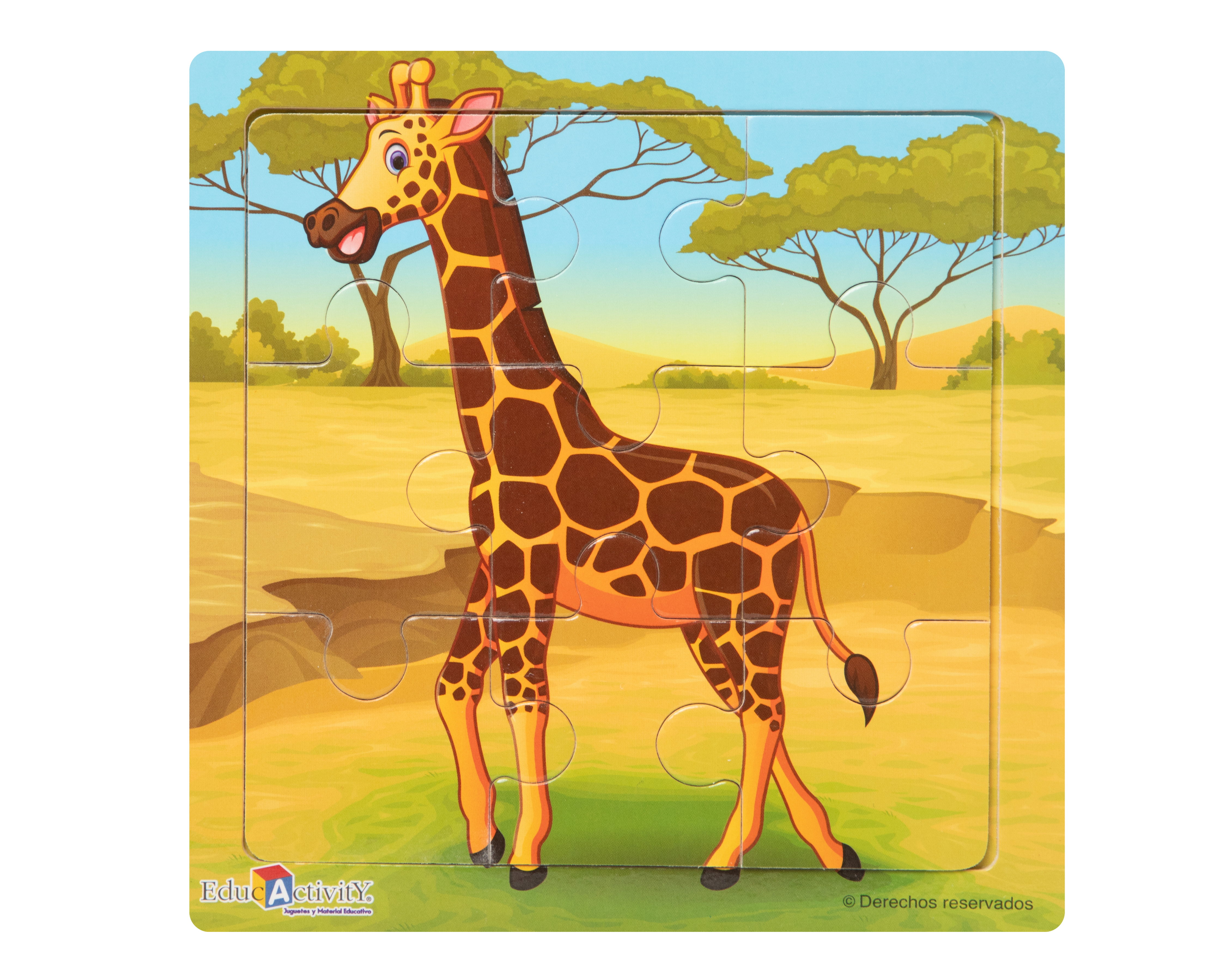 Rompecabezas de Jirafa Educactivity 9 Piezas
