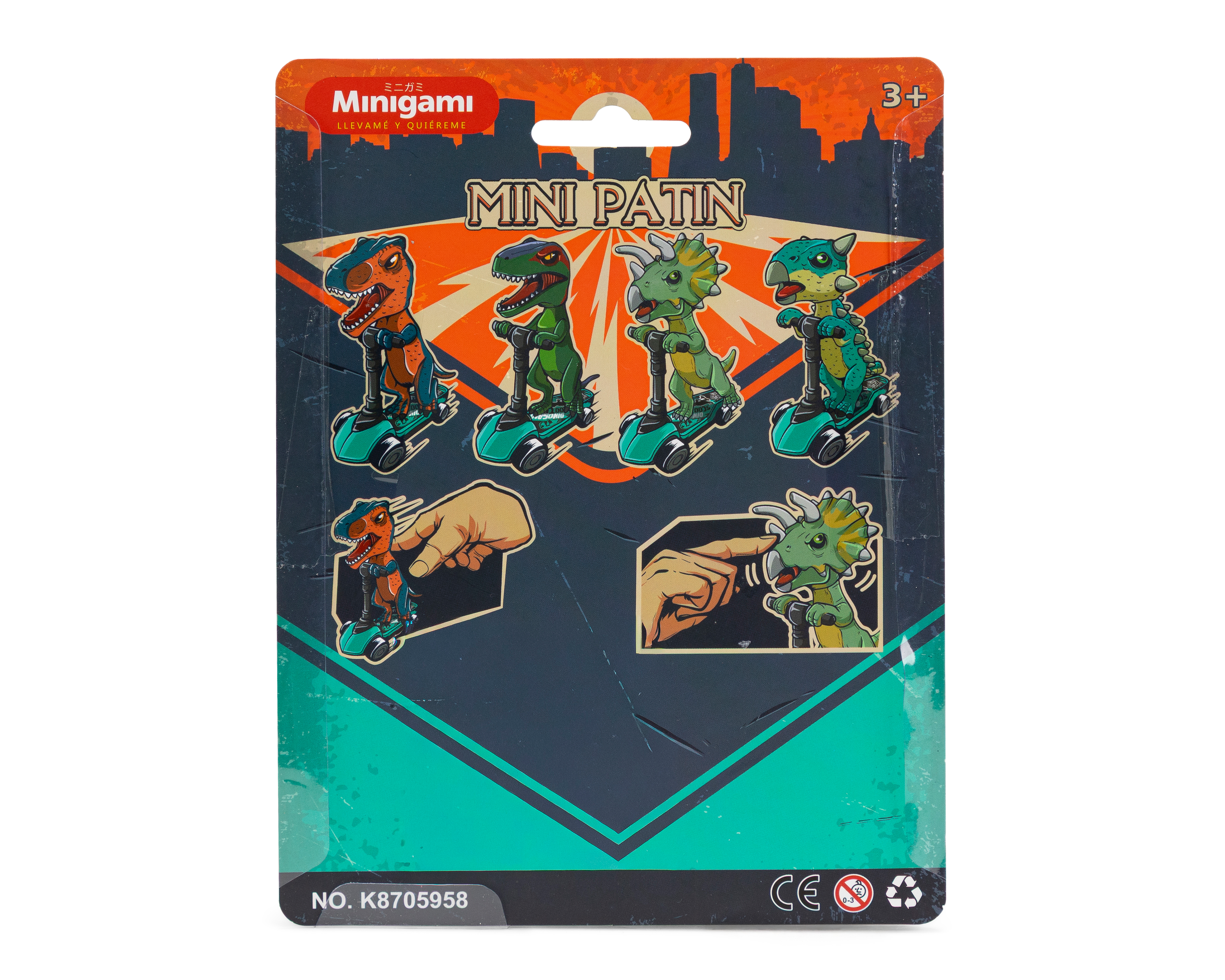 Foto 2 | Foto 2 | T-Rex con Patineta Minigami