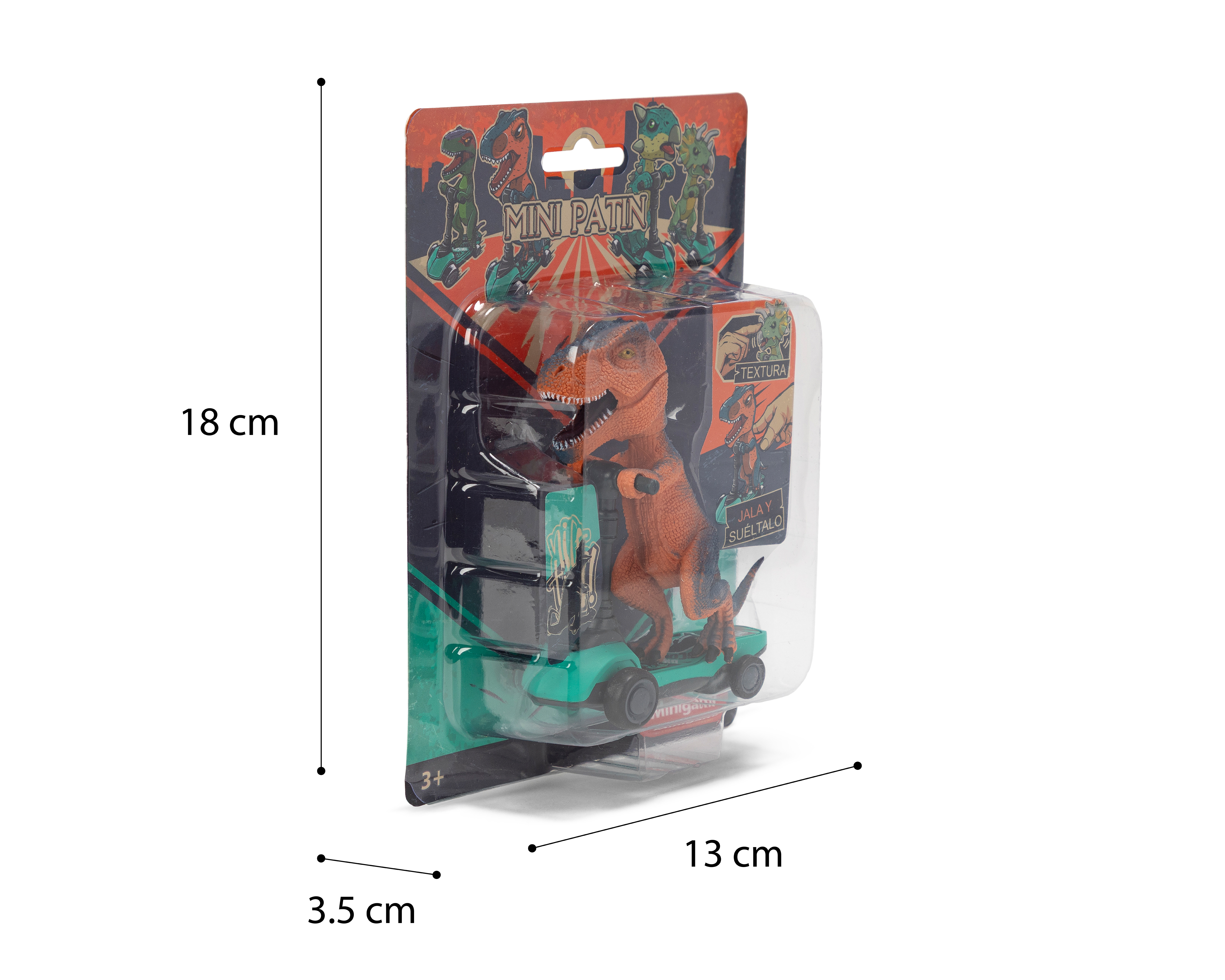 Foto 5 pulgar | Foto 4 | T-Rex con Patineta Minigami