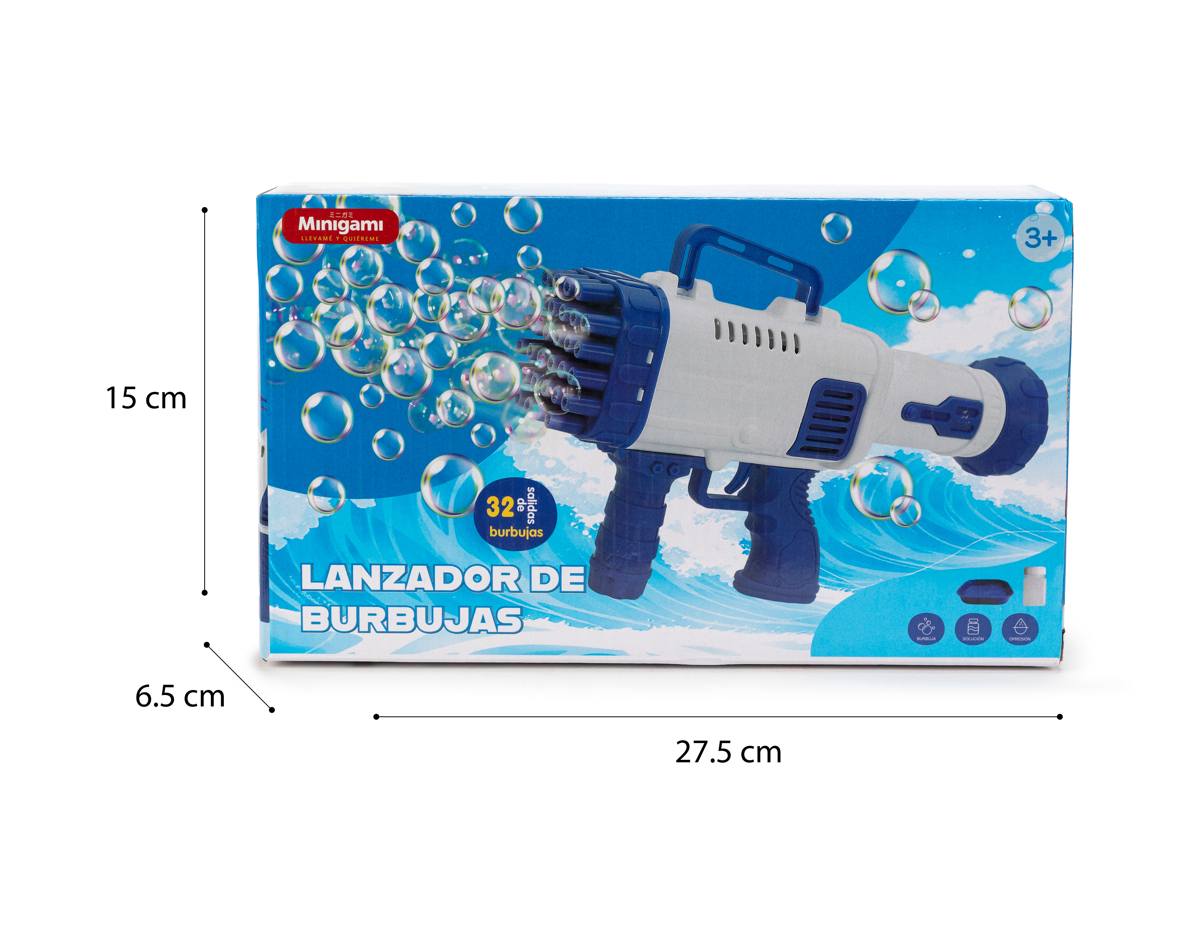 Foto 7 pulgar | Foto 6 | Lanzador de Burbujas Minigami