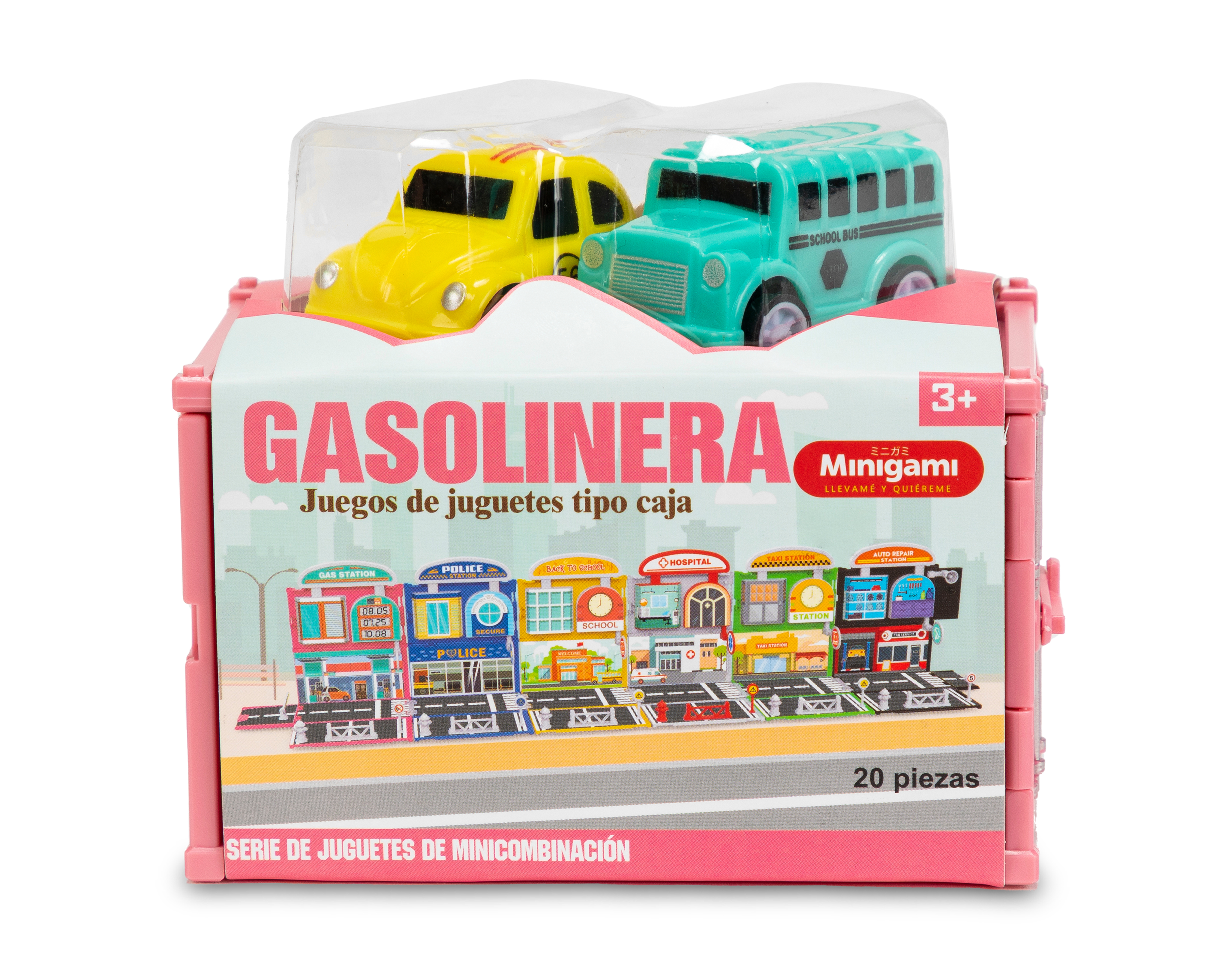 Foto 4 | Foto 4 | Set de Carros con Gasolinera Minigami