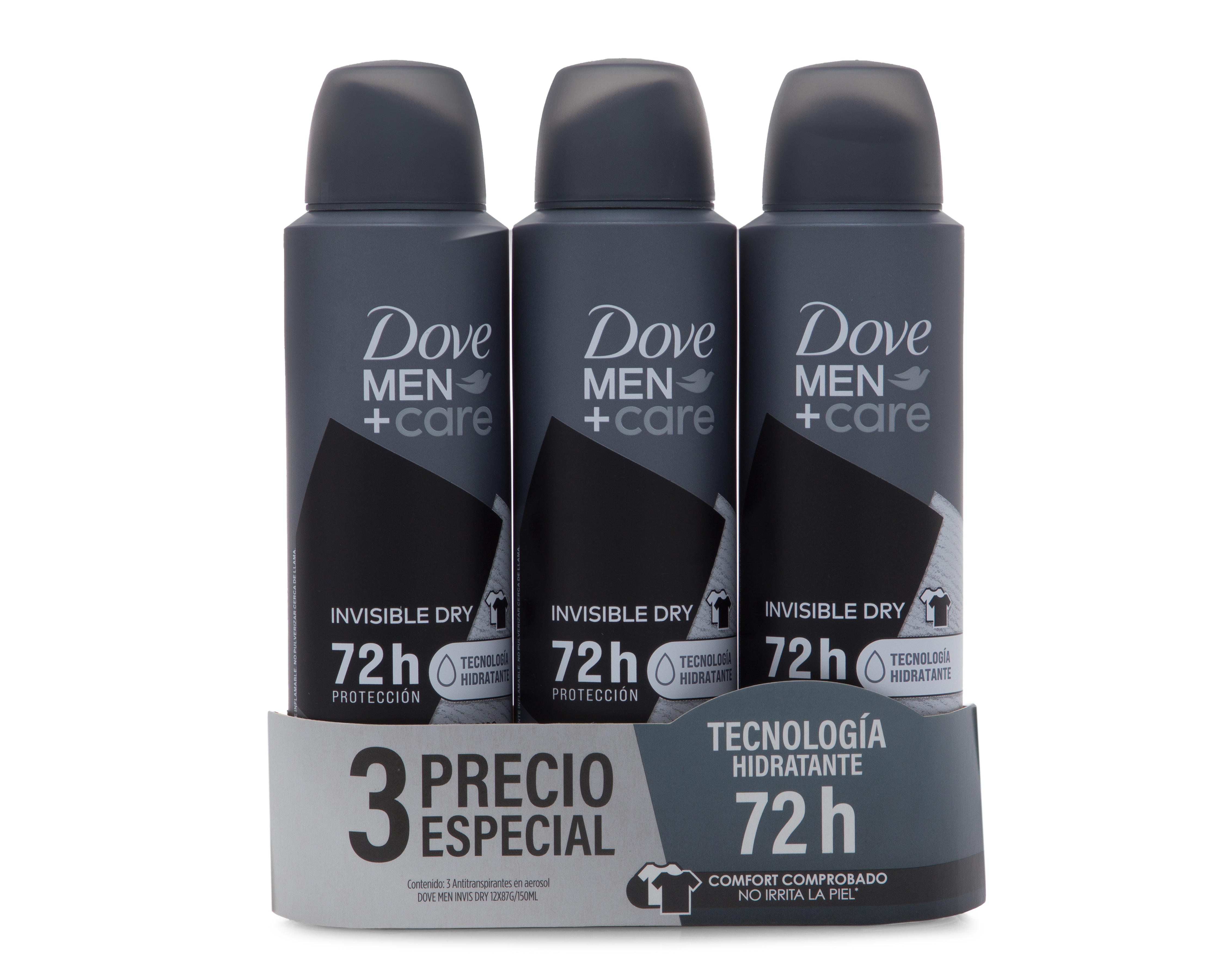 Desodorante Dove Men+Care 3 Piezas