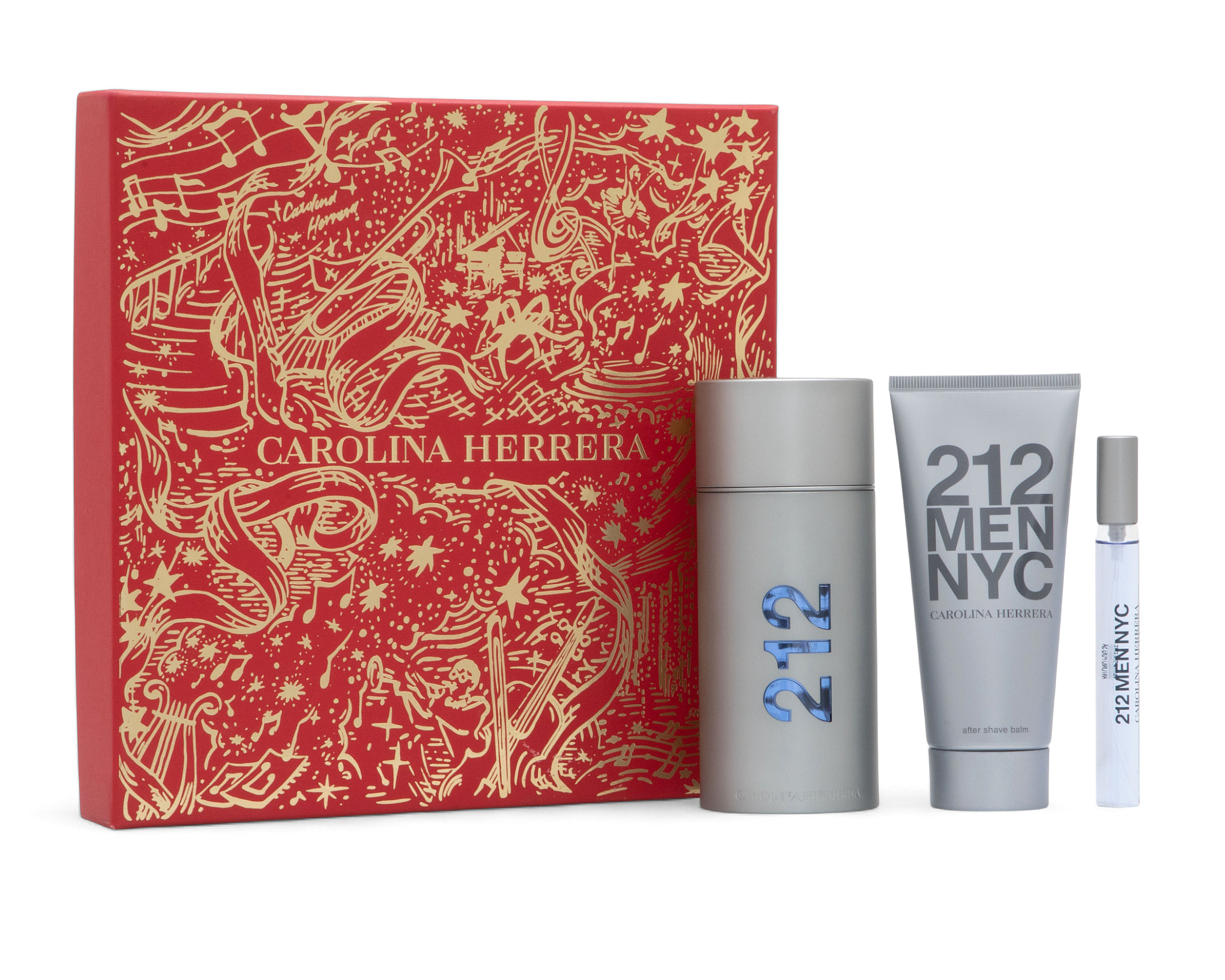 Estuche para Hombre Carolina Herrera 212 Men NYC 3 Piezas