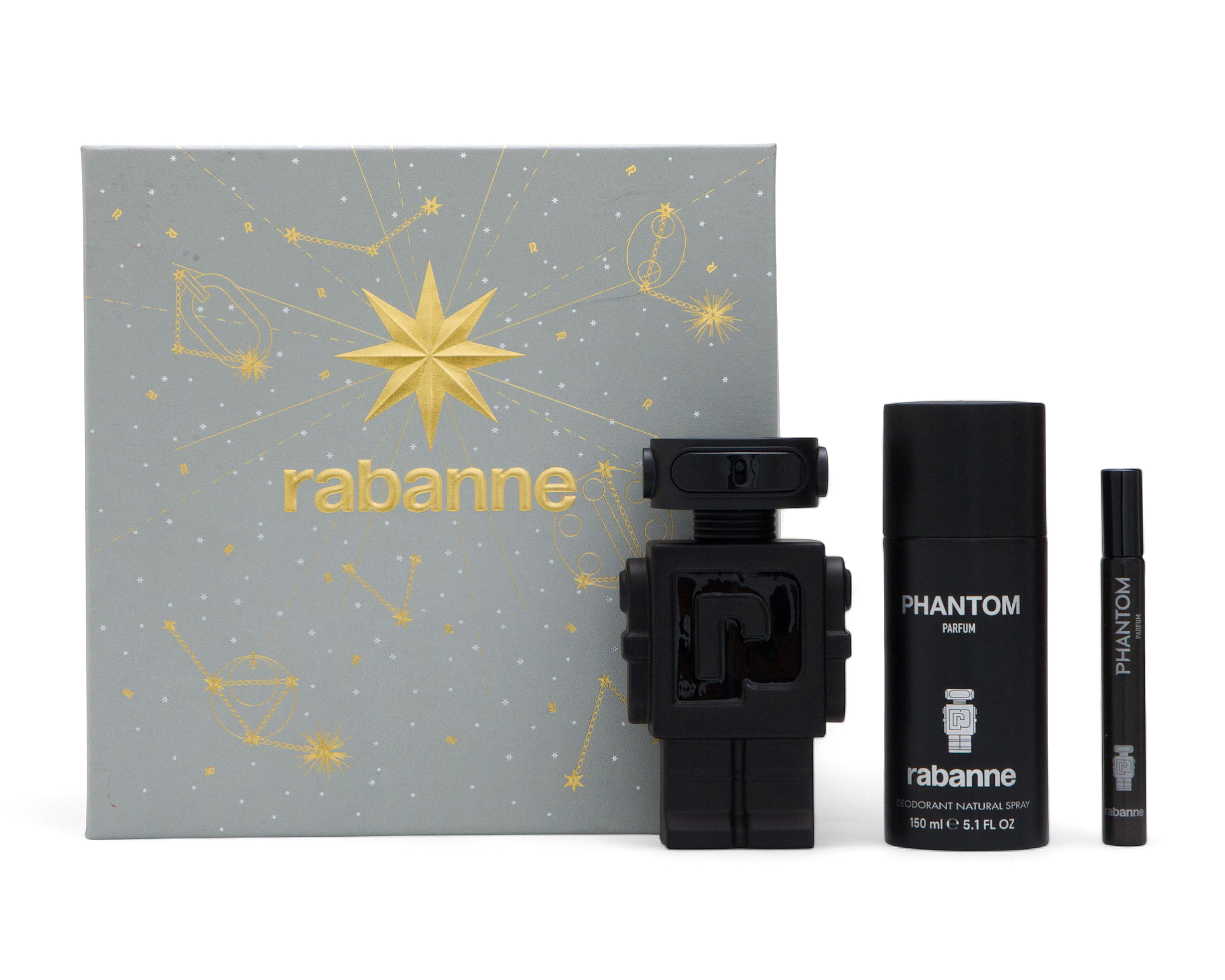 Estuche para Hombres Paco Rabanne Phantom Parfum  3 Piezas