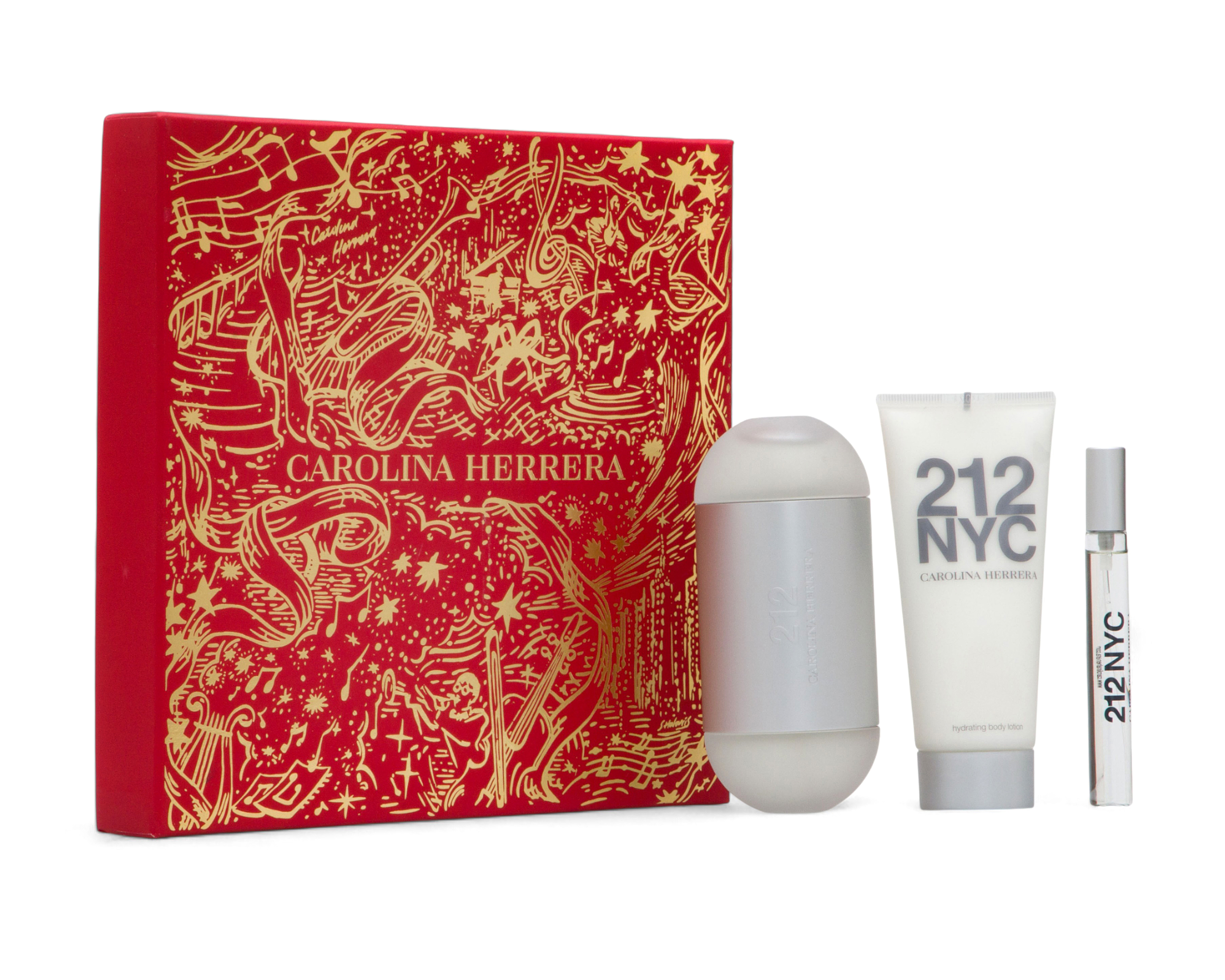 Perfume Carolina Herrera 212 Eau de Toilette 3 Piezas