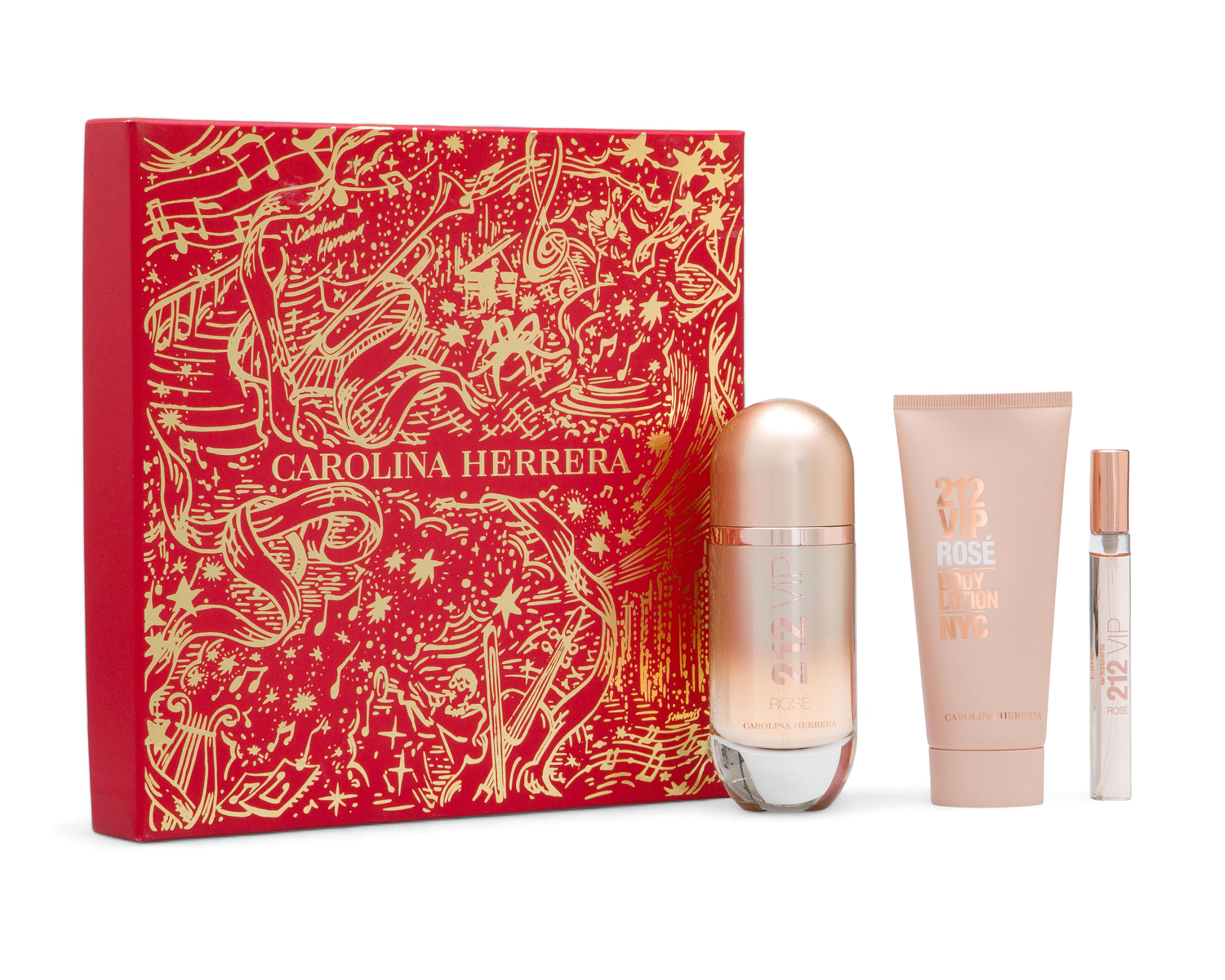 Foto 2 pulgar | Foto 1 | Perfume Carolina Herrera 212 Vip Rosé Eau de Parfum 3 Piezas