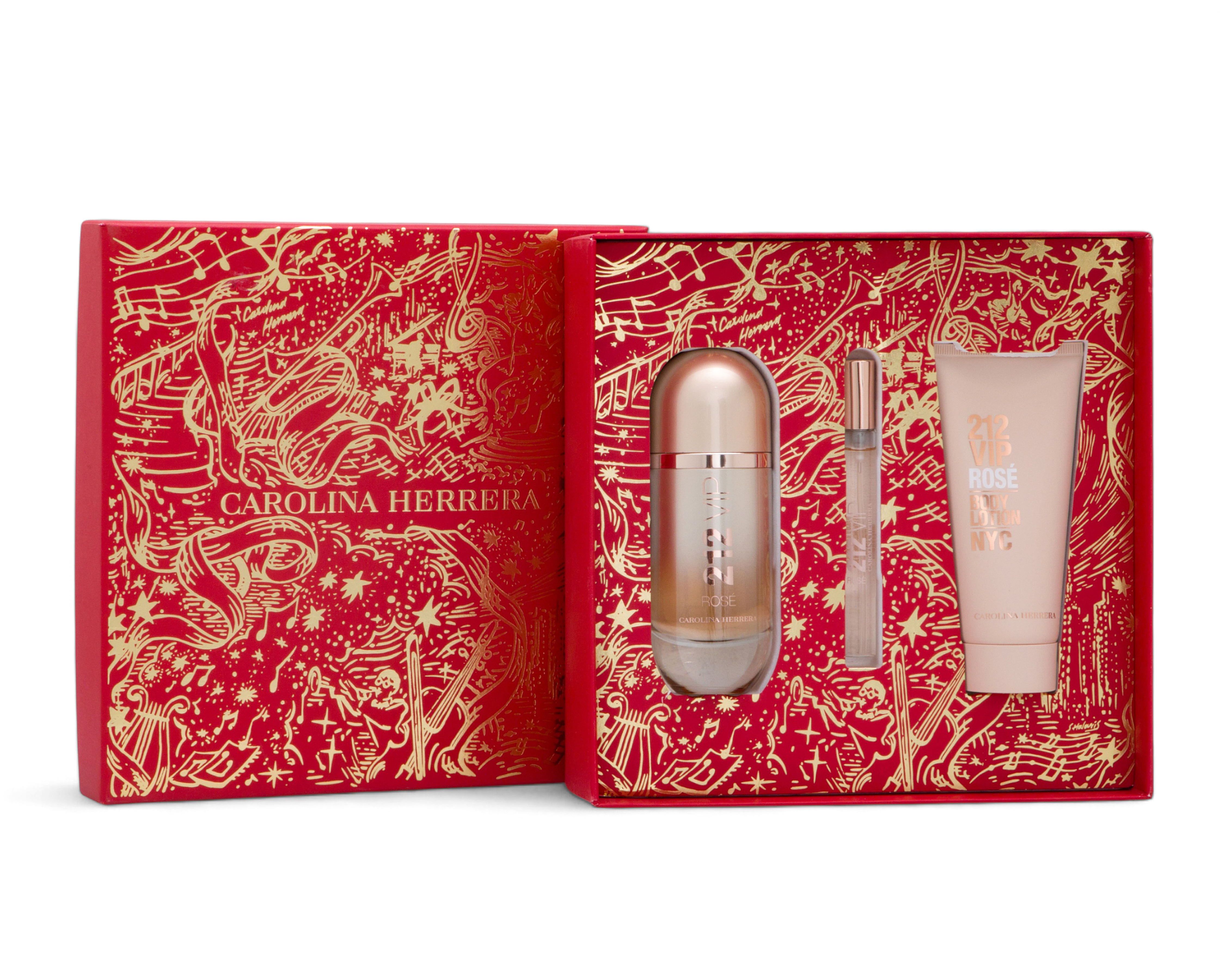 Foto 4 | Foto 4 | Perfume Carolina Herrera 212 Vip Rosé Eau de Parfum 3 Piezas