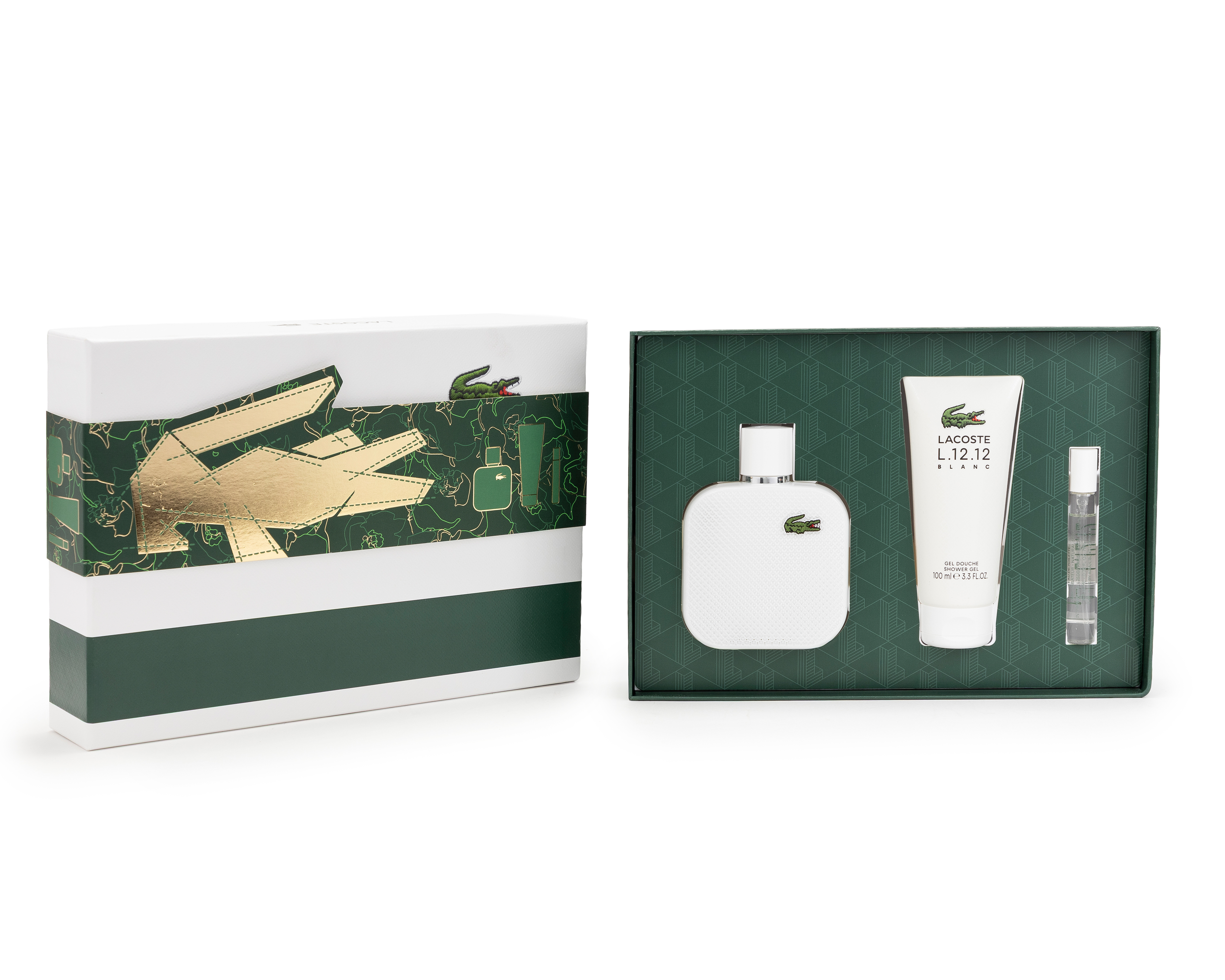 Foto 2 pulgar | Foto 1 | Estuche para Hombre Lacoste L.12.12 Blanc 3 Piezas