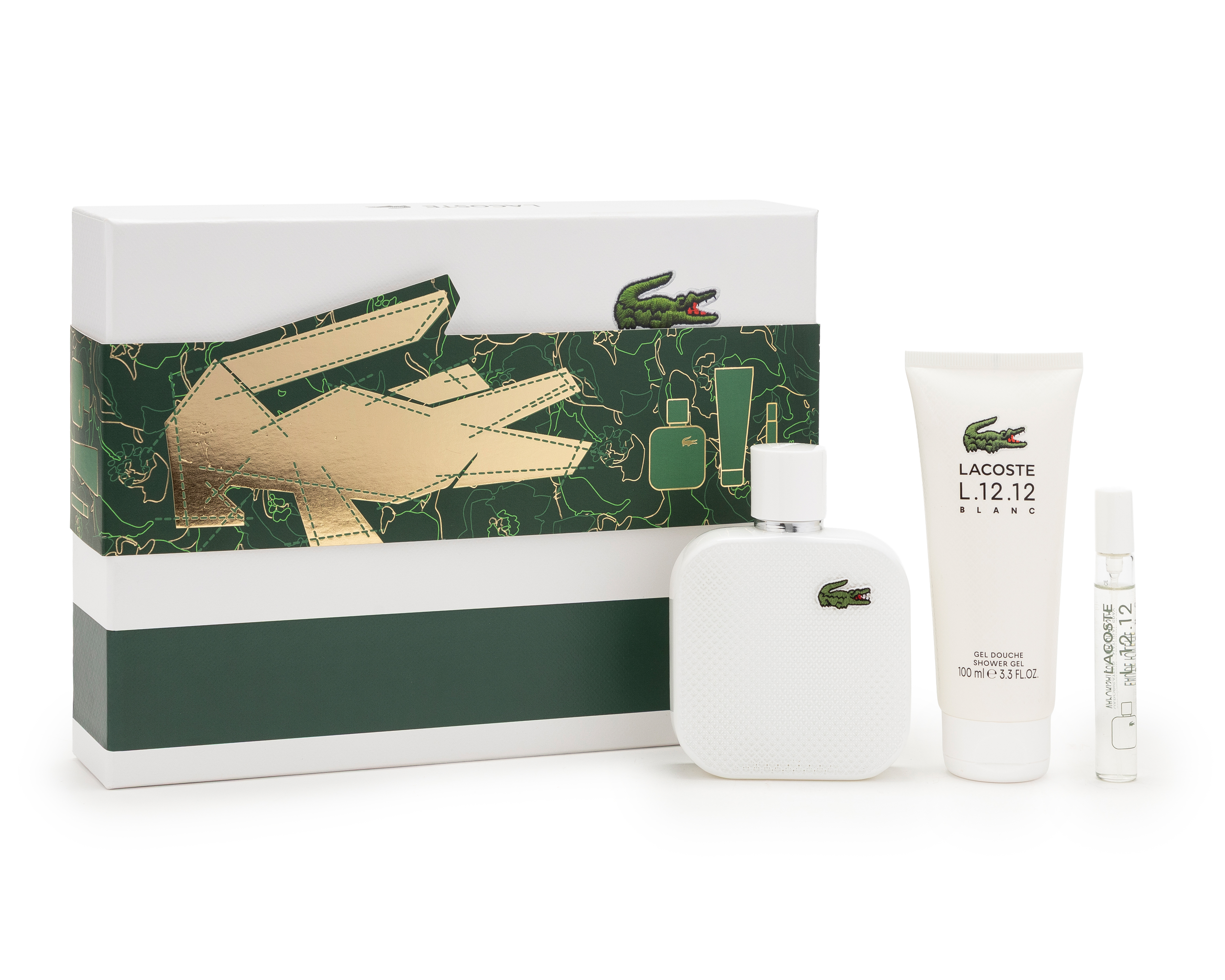 Foto 2 | Foto 2 | Estuche para Hombre Lacoste L.12.12 Blanc 3 Piezas