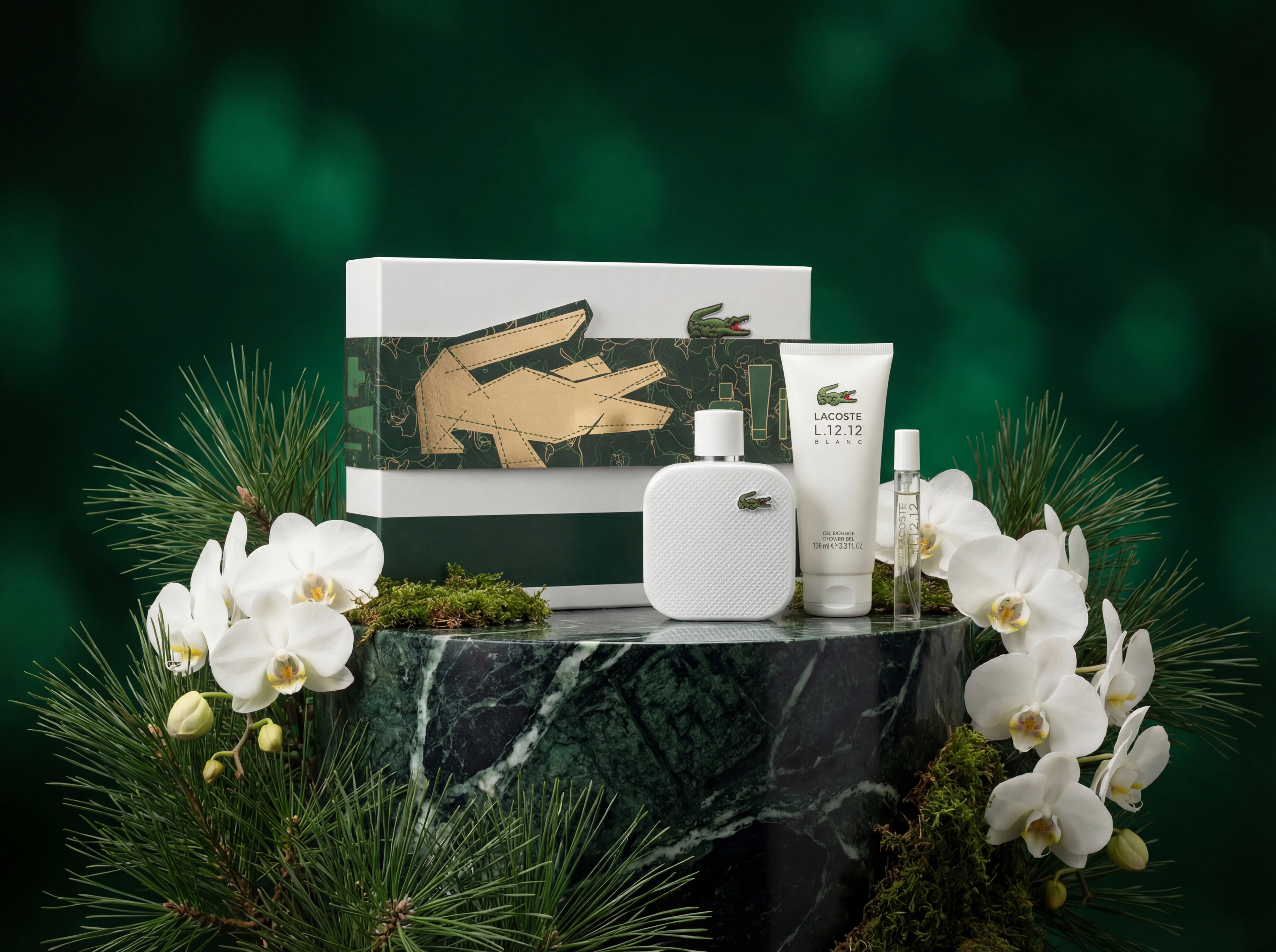 Foto 6 pulgar | Foto 5 | Estuche para Hombre Lacoste L.12.12 Blanc 3 Piezas