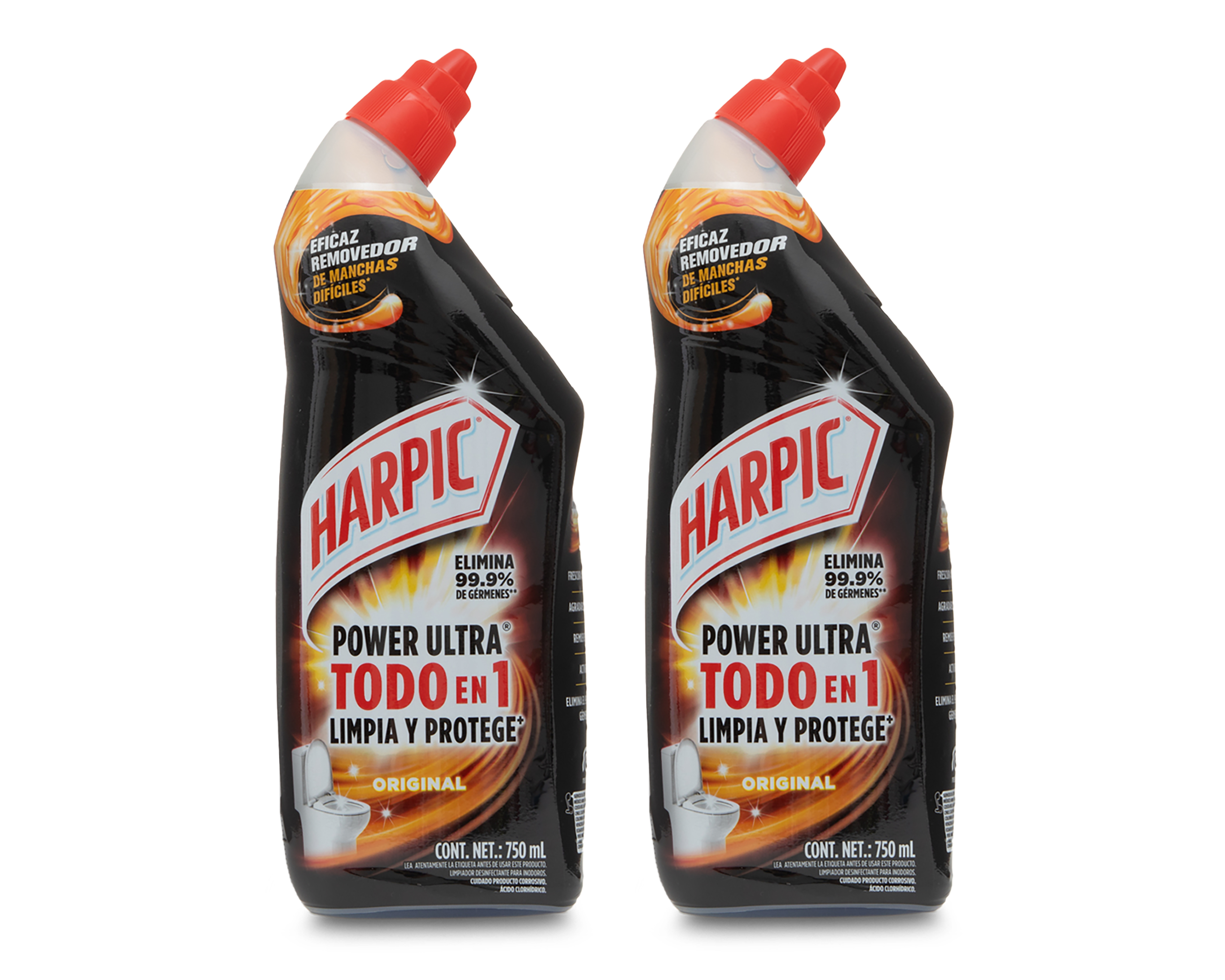 Limpiador Líquido para Baño Harpic Power Ultra 750 ml 2 Piezas