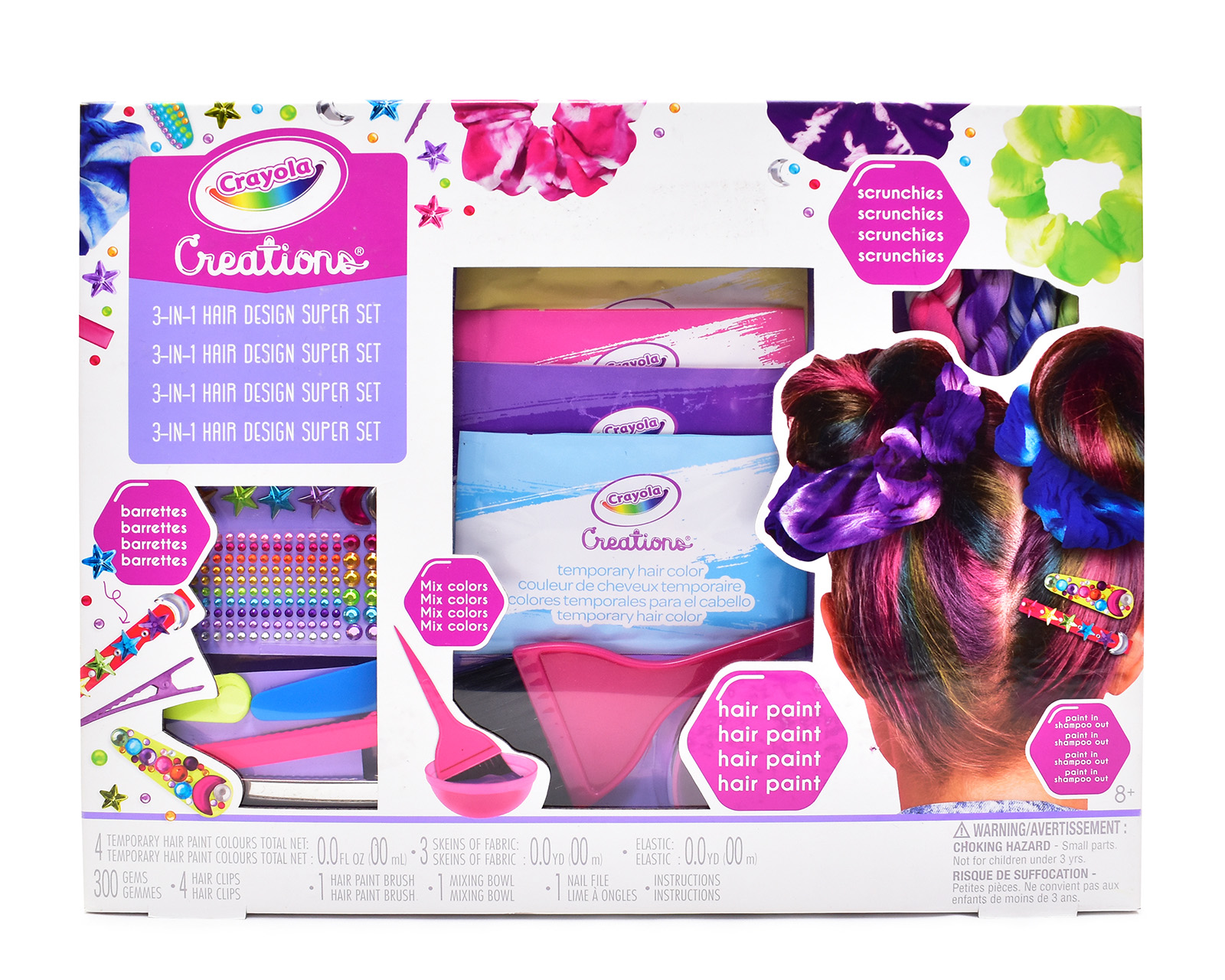 Foto 2 | Foto 2 | Kit de Accesorios para Cabello Crayola 3 en 1