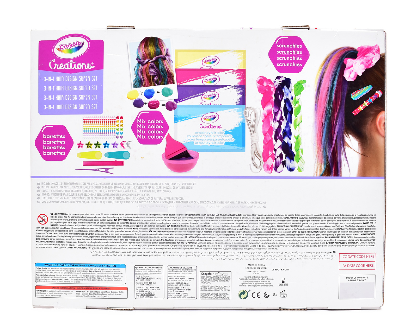 Foto 5 | Foto 5 | Kit de Accesorios para Cabello Crayola 3 en 1