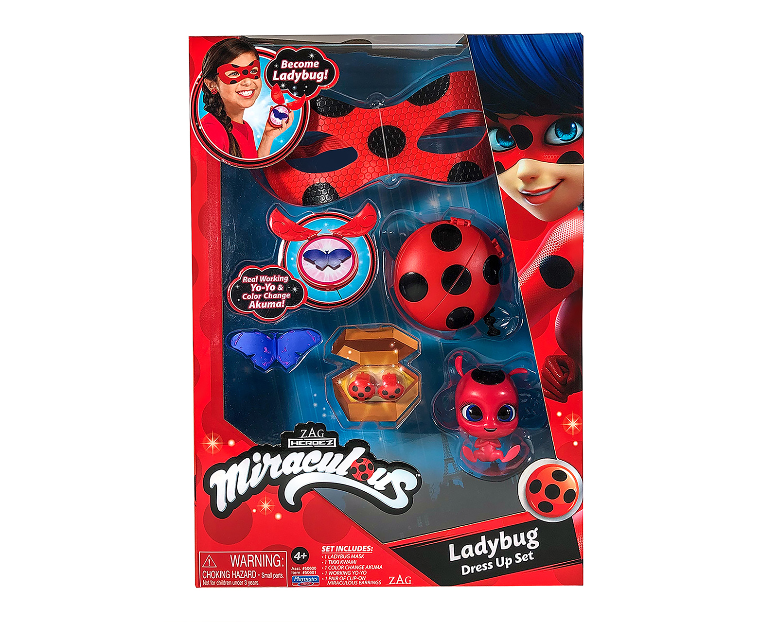 Set de Juego Ladybug Miraculous 4 Piezas