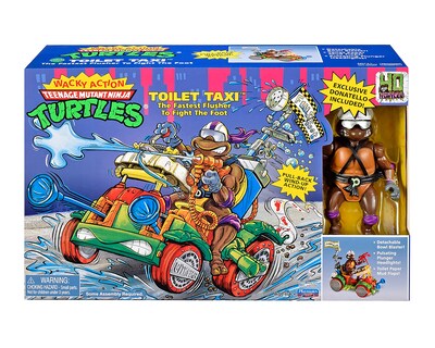 Foto 2 | Foto 2 | Tortuga Ninja Donatello Figura de Acción TMNT con Toilet Taxi
