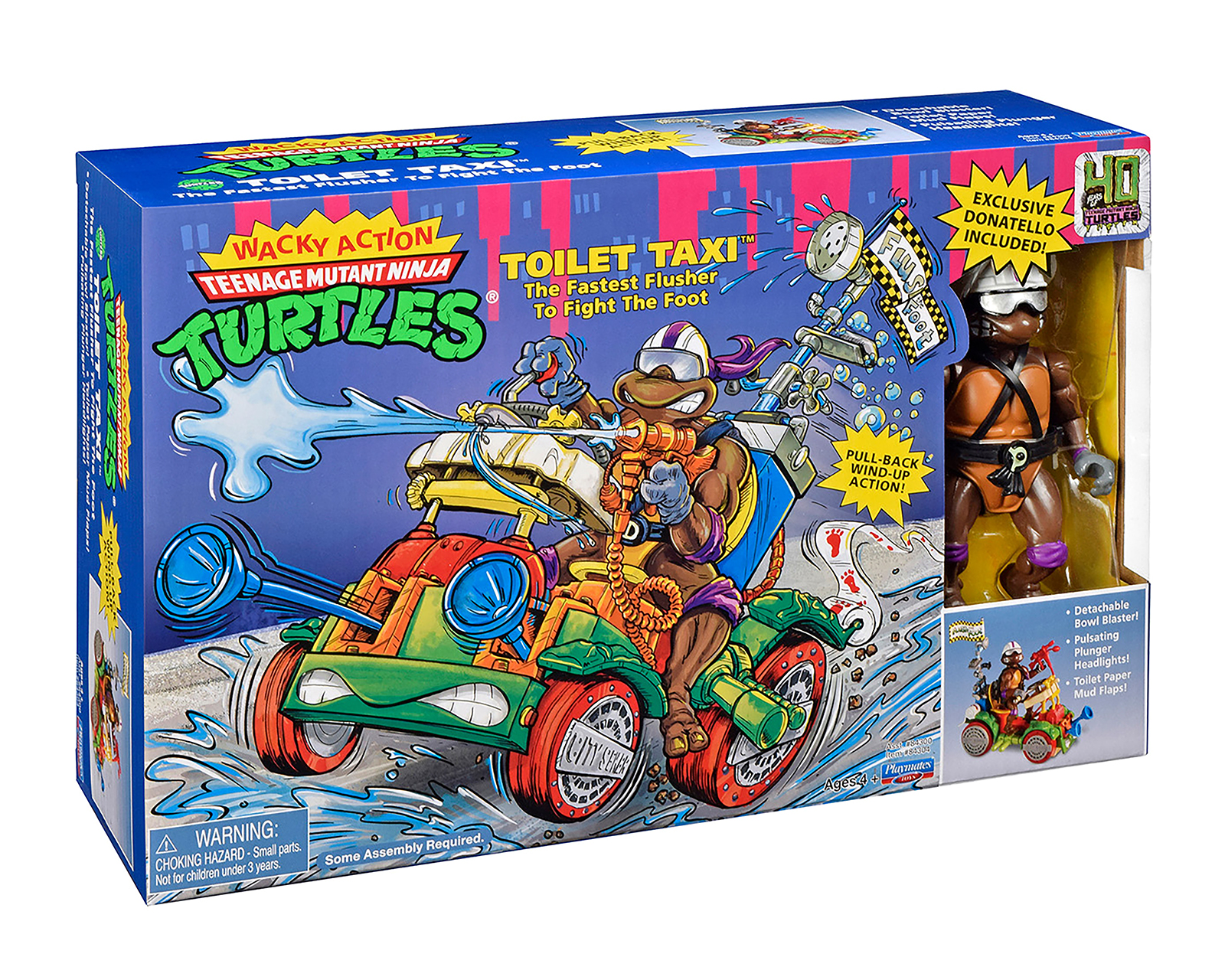 Foto 6 pulgar | Foto 5 | Tortuga Ninja Donatello Figura de Acción TMNT con Toilet Taxi