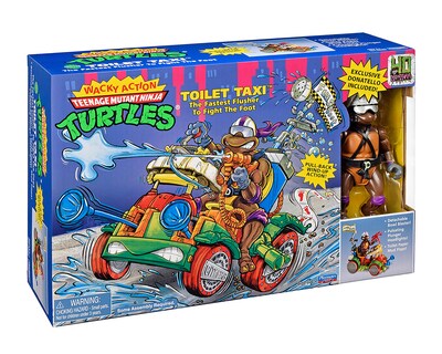 Foto 5 | Foto 5 | Tortuga Ninja Donatello Figura de Acción TMNT con Toilet Taxi