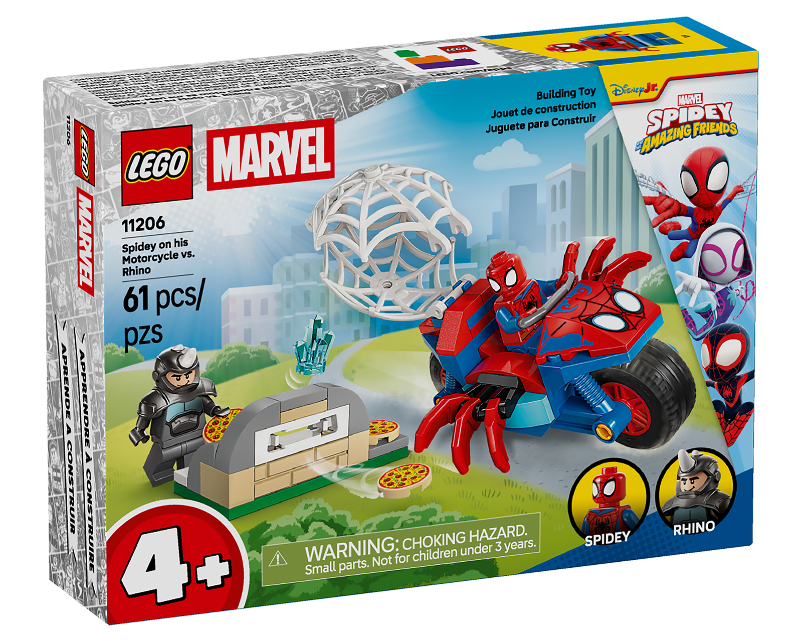 Foto 5 pulgar | Foto 4 | LEGO Marvel: Spidey en su Moto vs. Rino