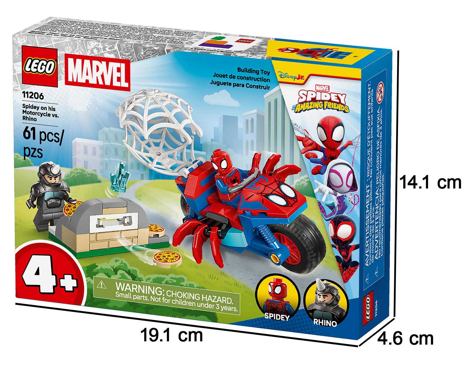 Foto 6 pulgar | Foto 5 | LEGO Marvel: Spidey en su Moto vs. Rino